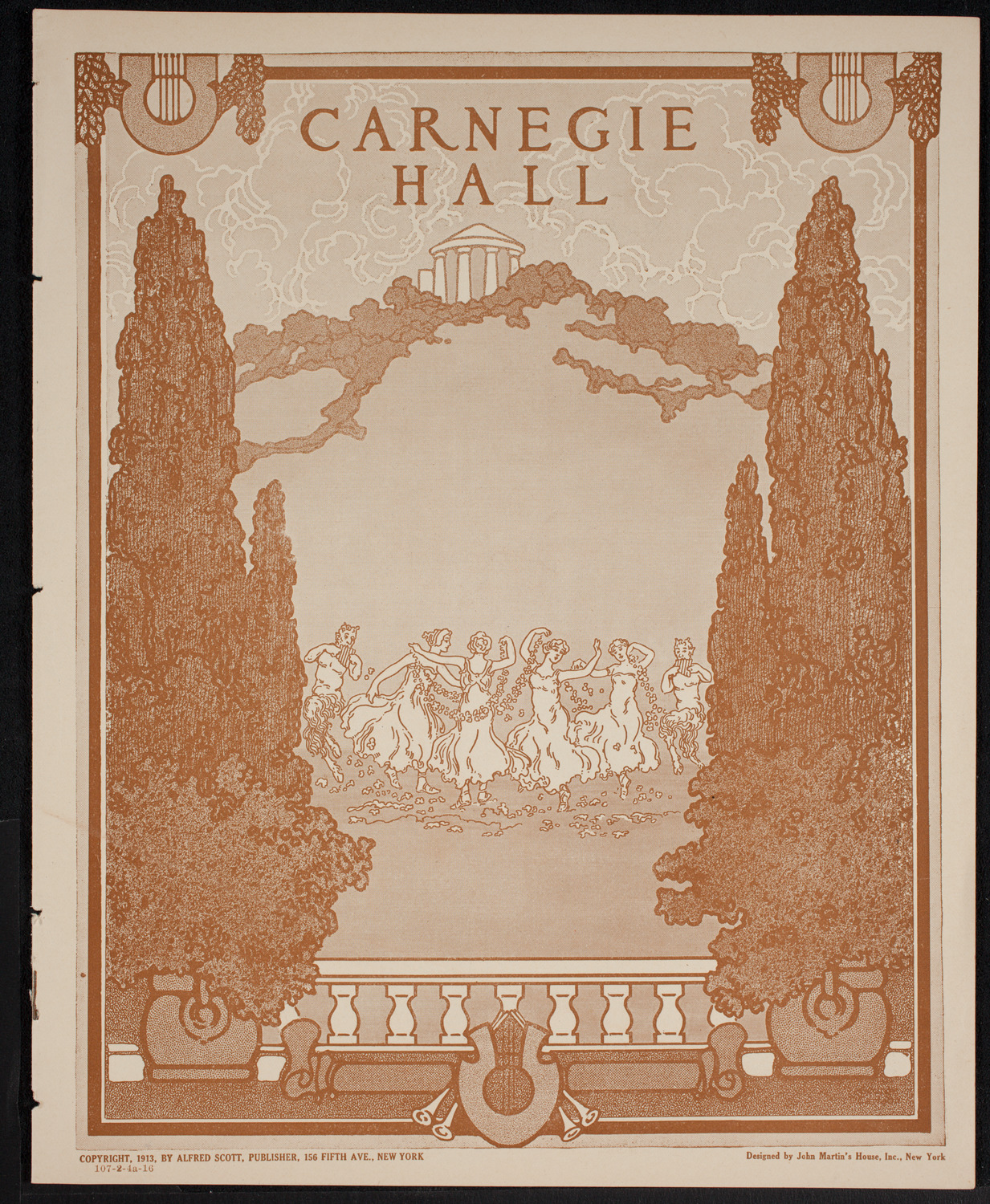 New York Philharmonic, February 4, 1916, program page 1
