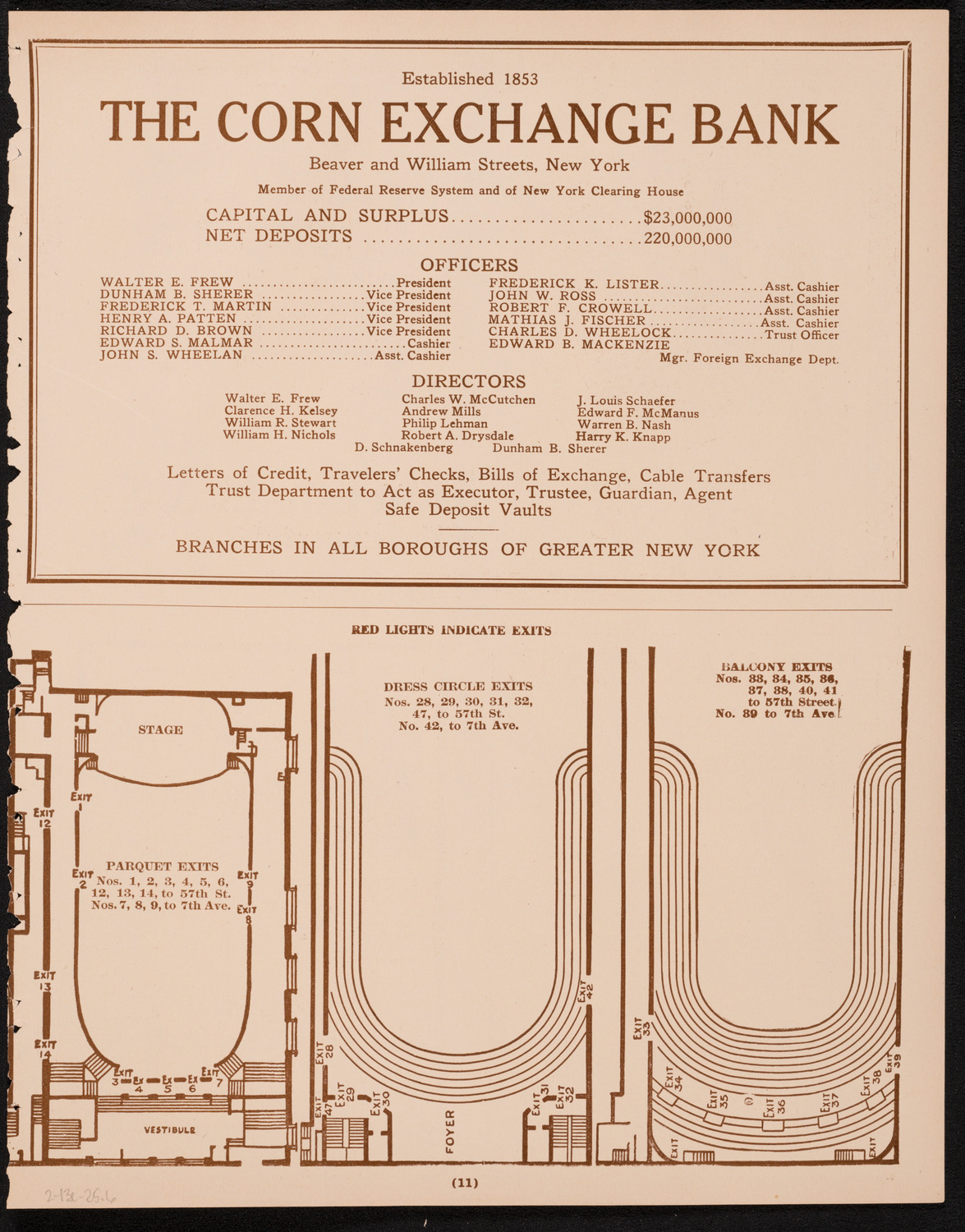 Maria Theresa, February 13, 1925, program page 11