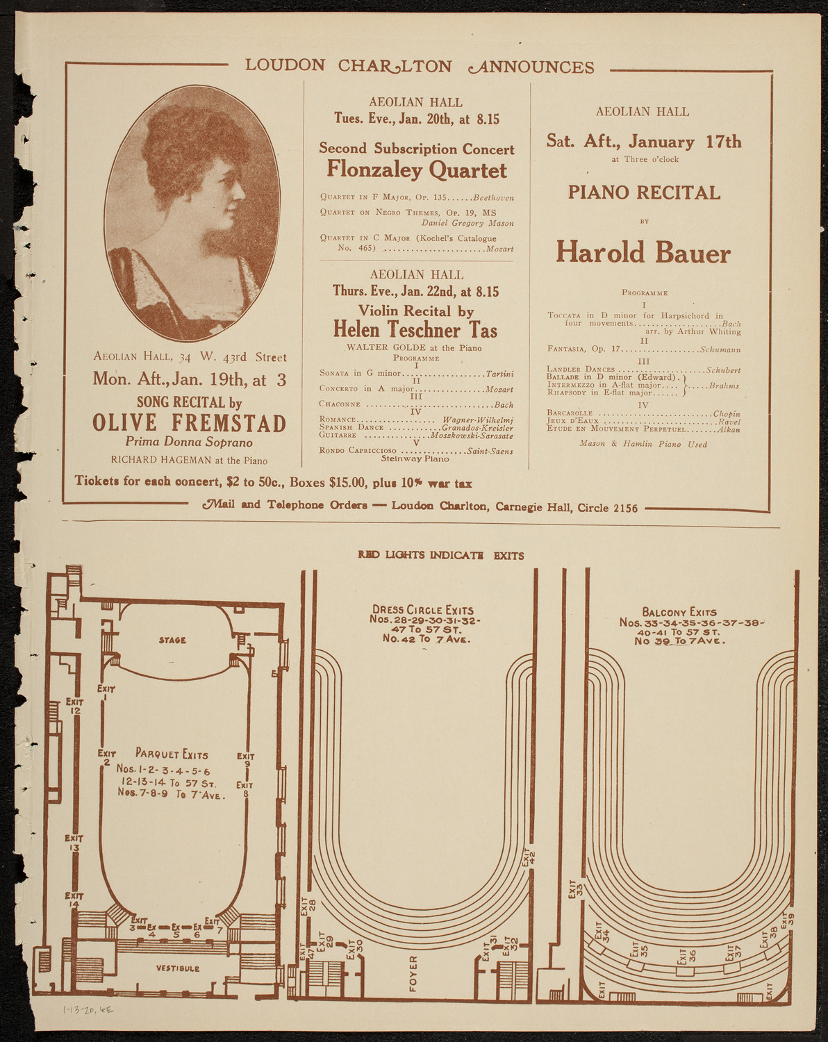 Helene Kanders, Soprano, January 13, 1920, program page 11