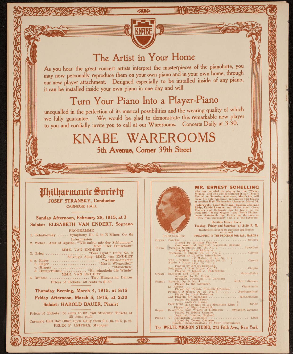 Intercollegiate Glee Club Meet, February 27, 1915, program page 12