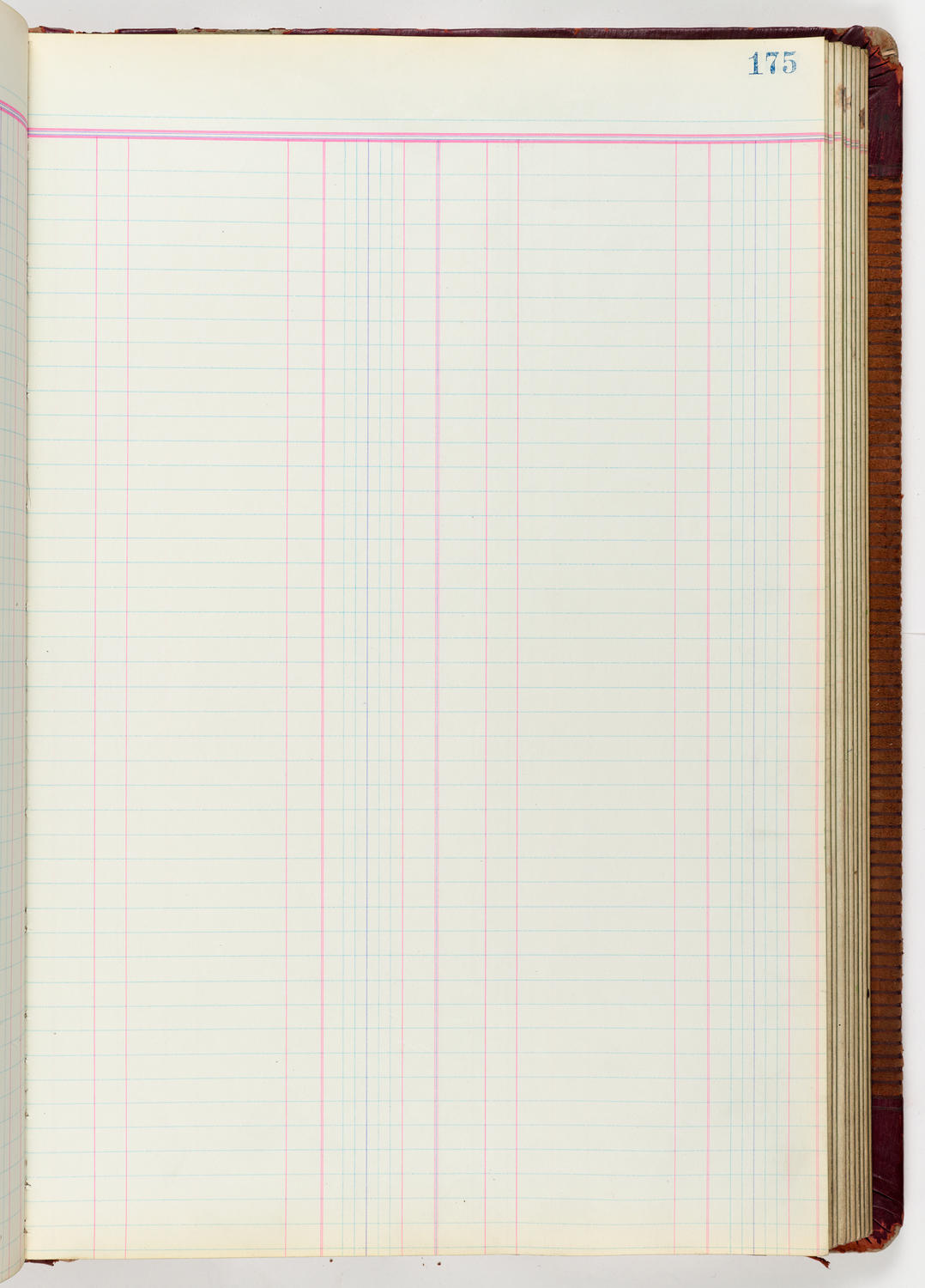 Music Hall Accounting Ledger Journal, volume 6, page 175