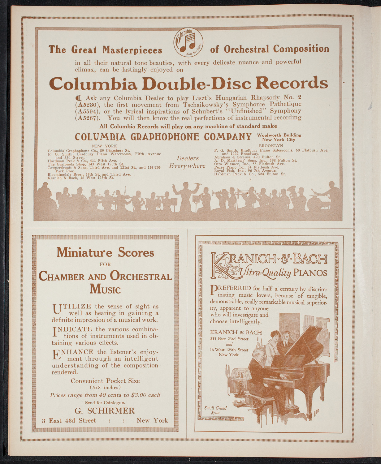 New York Philharmonic, December 4, 1915, program page 6
