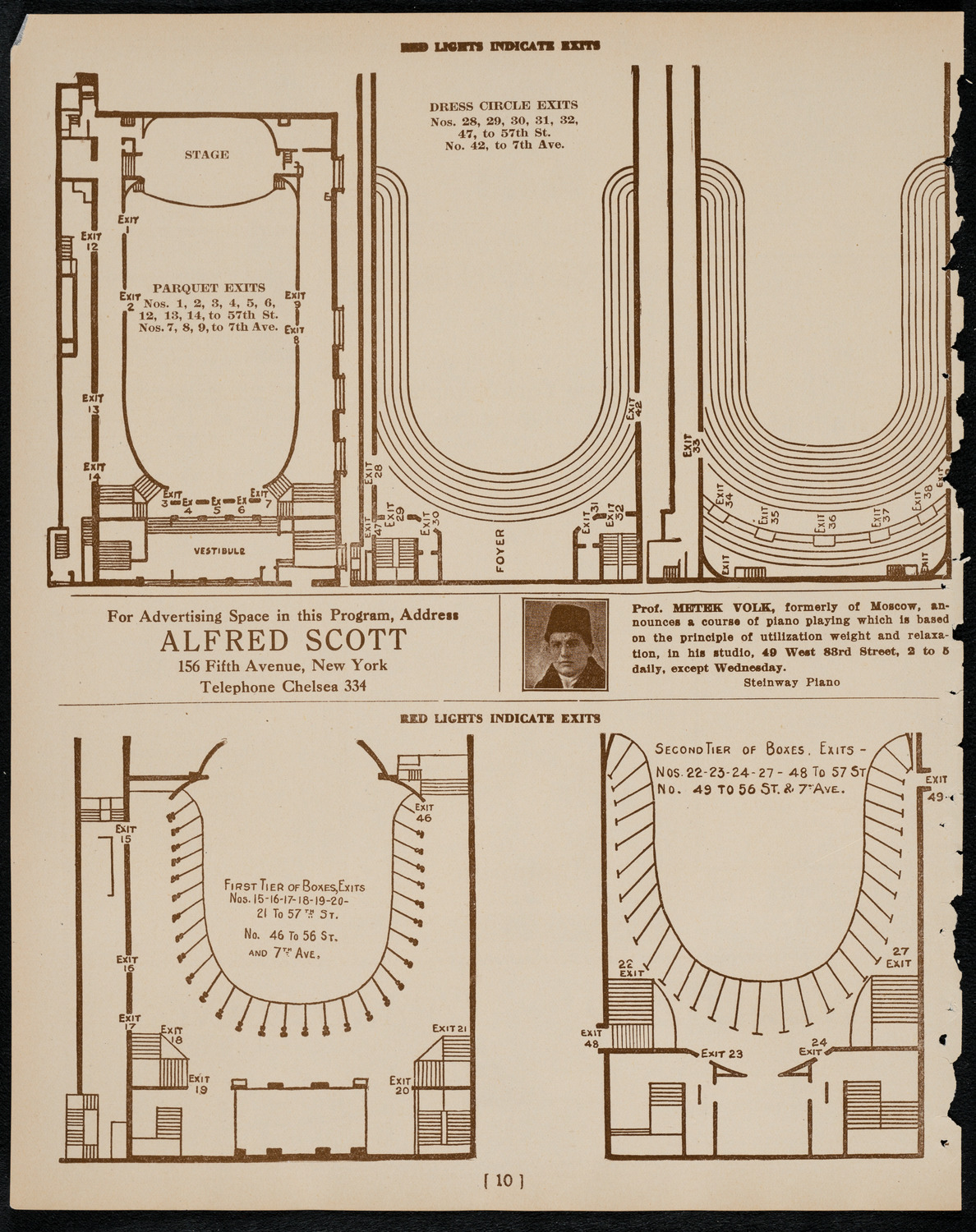 Jascha Heifetz, Violin, February 13, 1922, program page 10