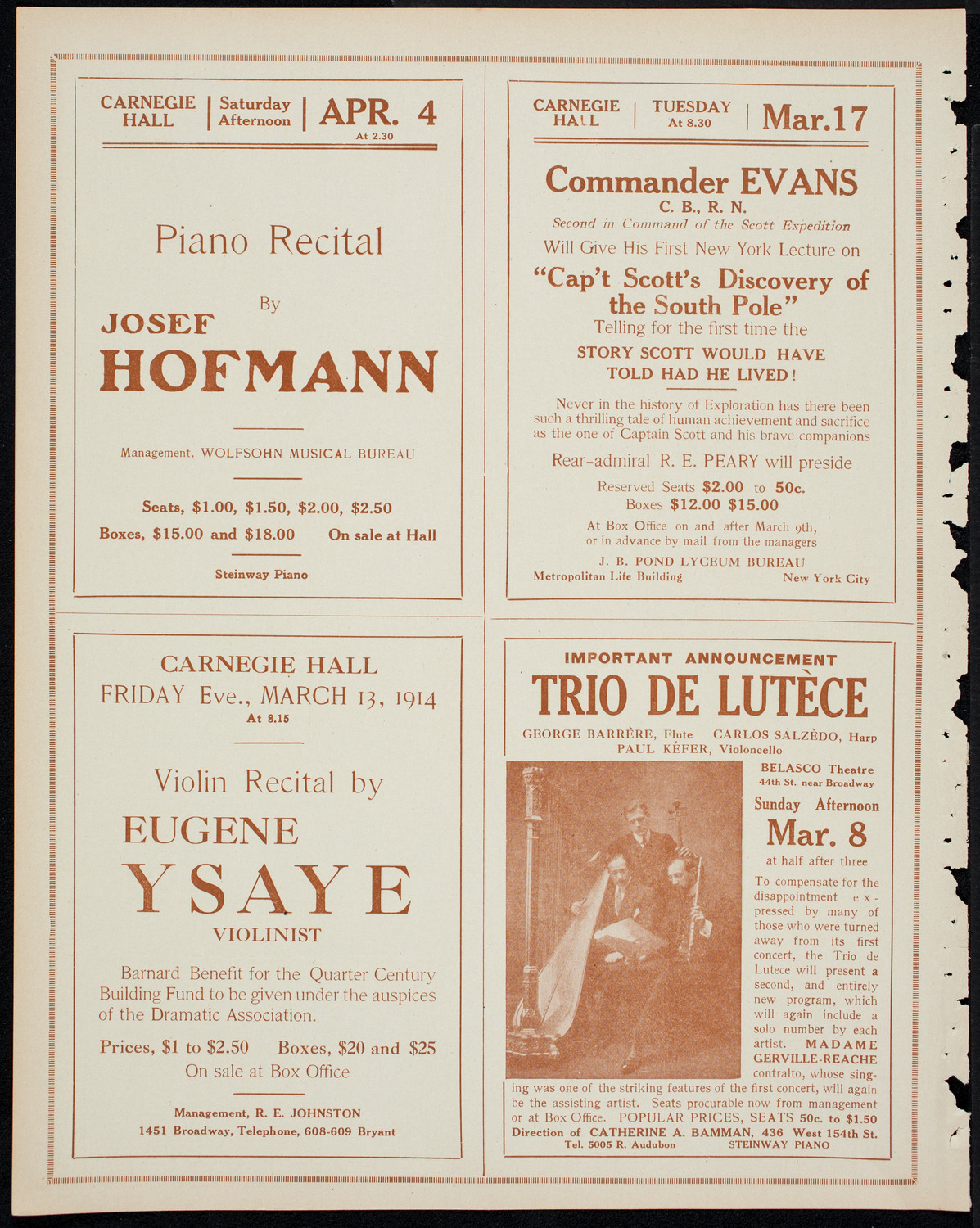 The Civic Forum, March 4, 1914, program page 10
