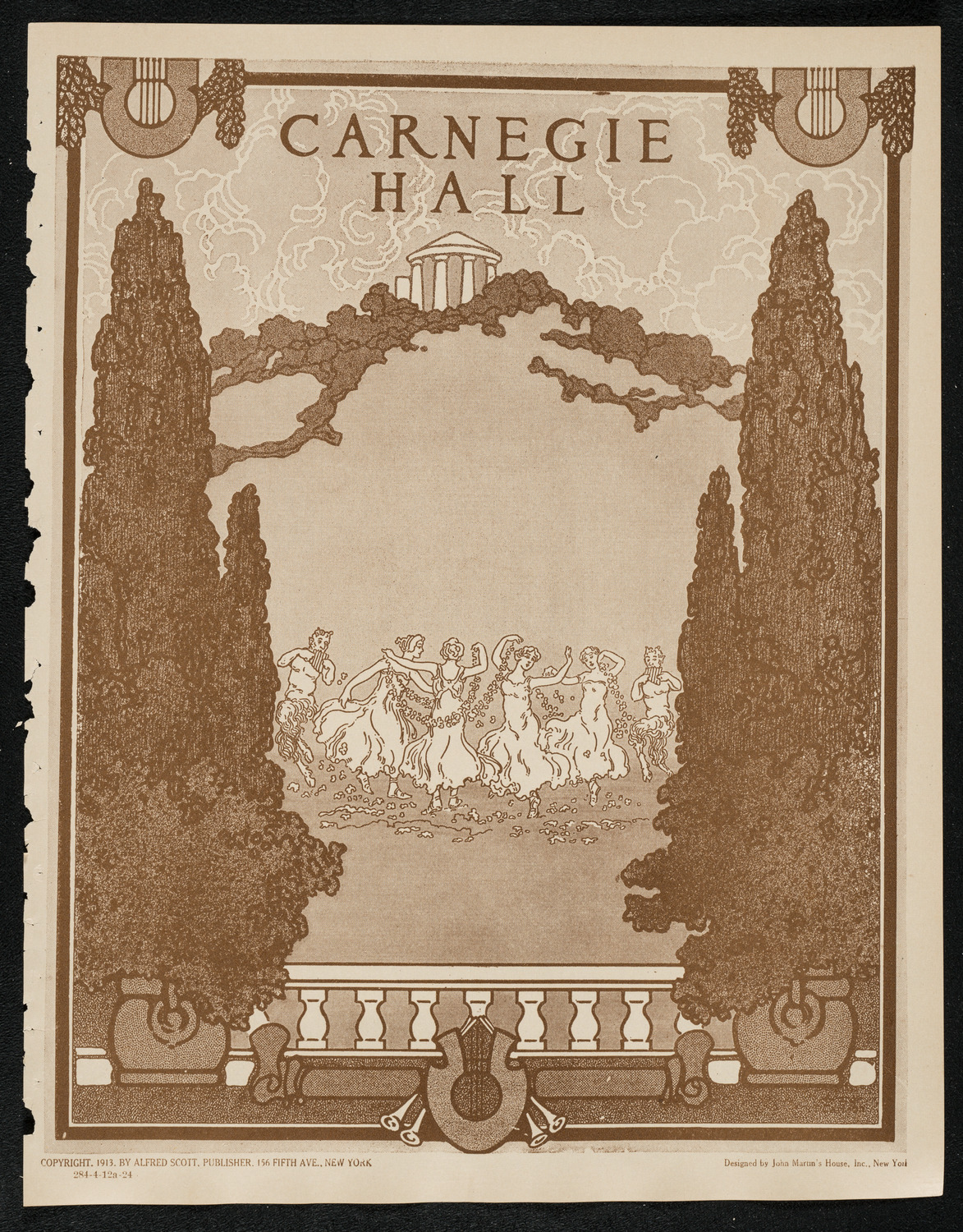 Chalif Russian School of Dancing, April 12, 1924, program page 1