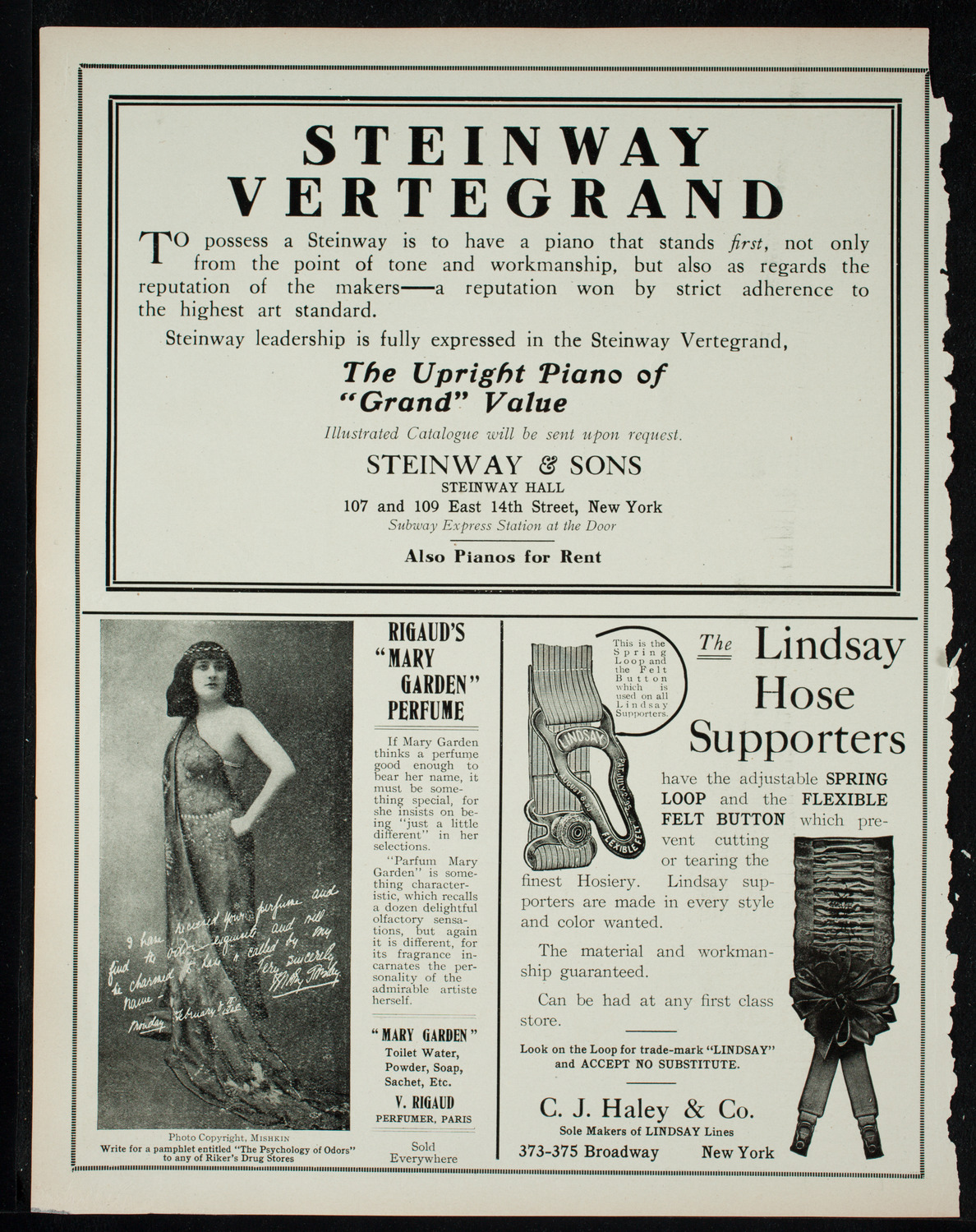 People's Symphony Concert, November 6, 1910, program page 4