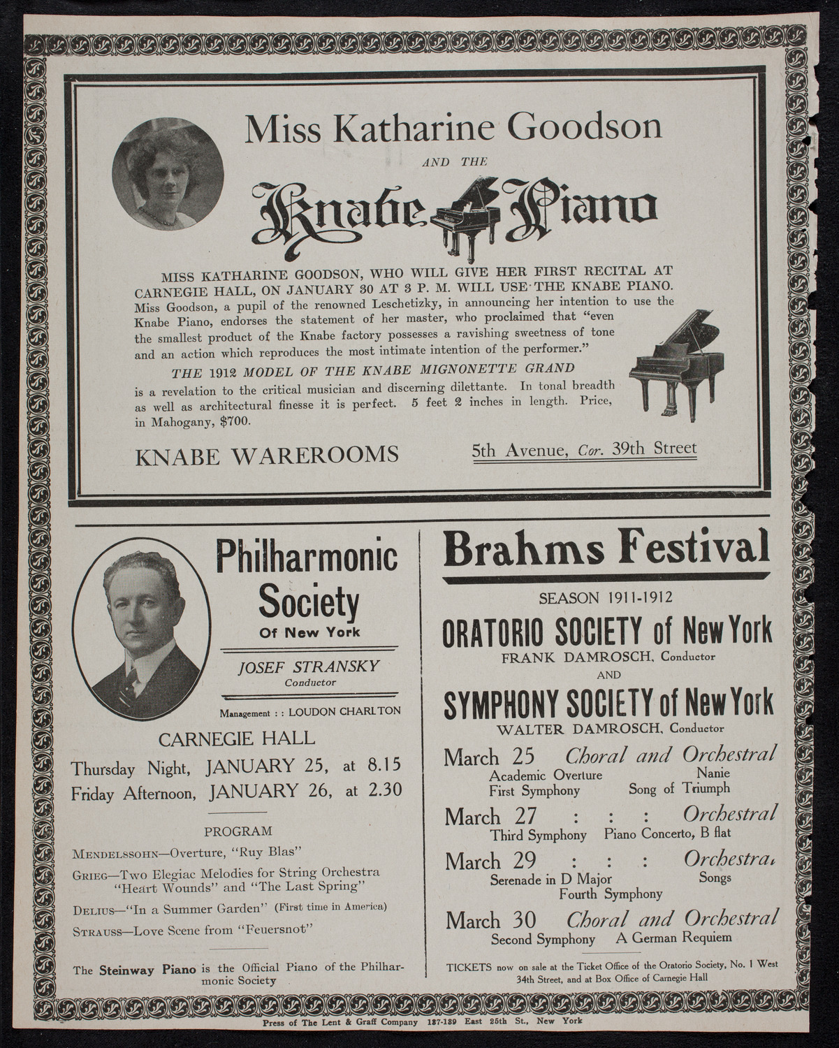 Burton Holmes Travelogue: South America, January 22, 1912, program page 12