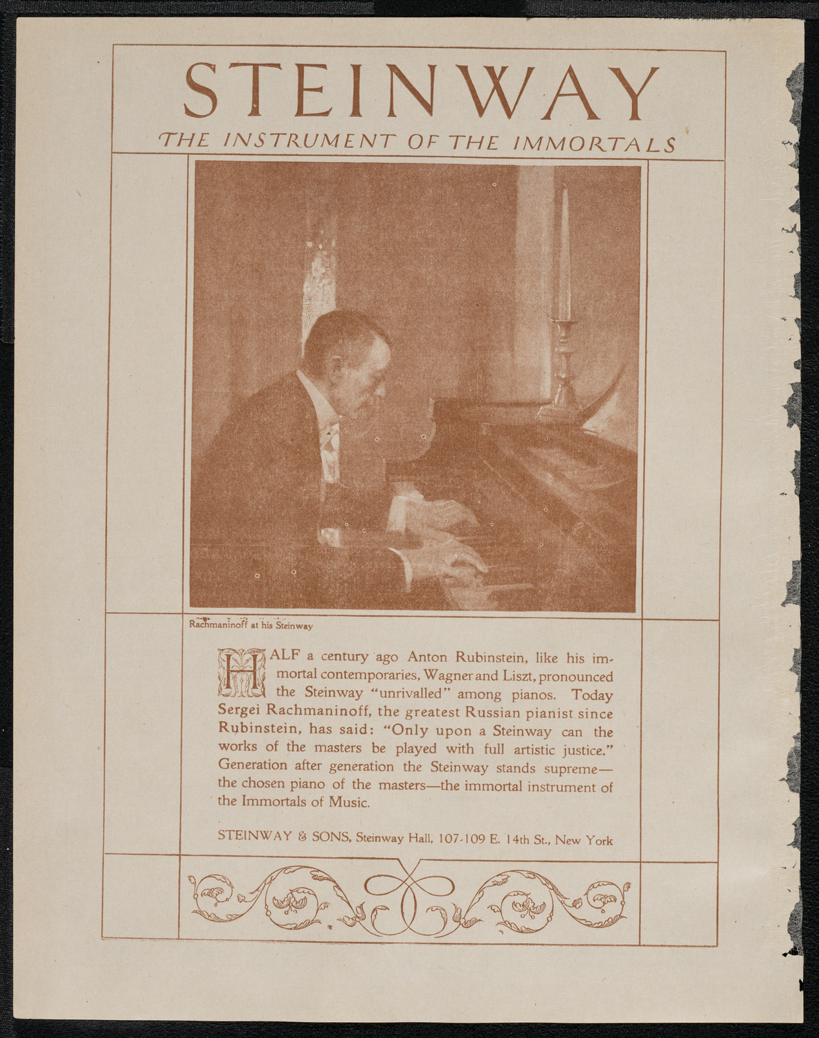 New York Philharmonic, February 27, 1921, program page 4