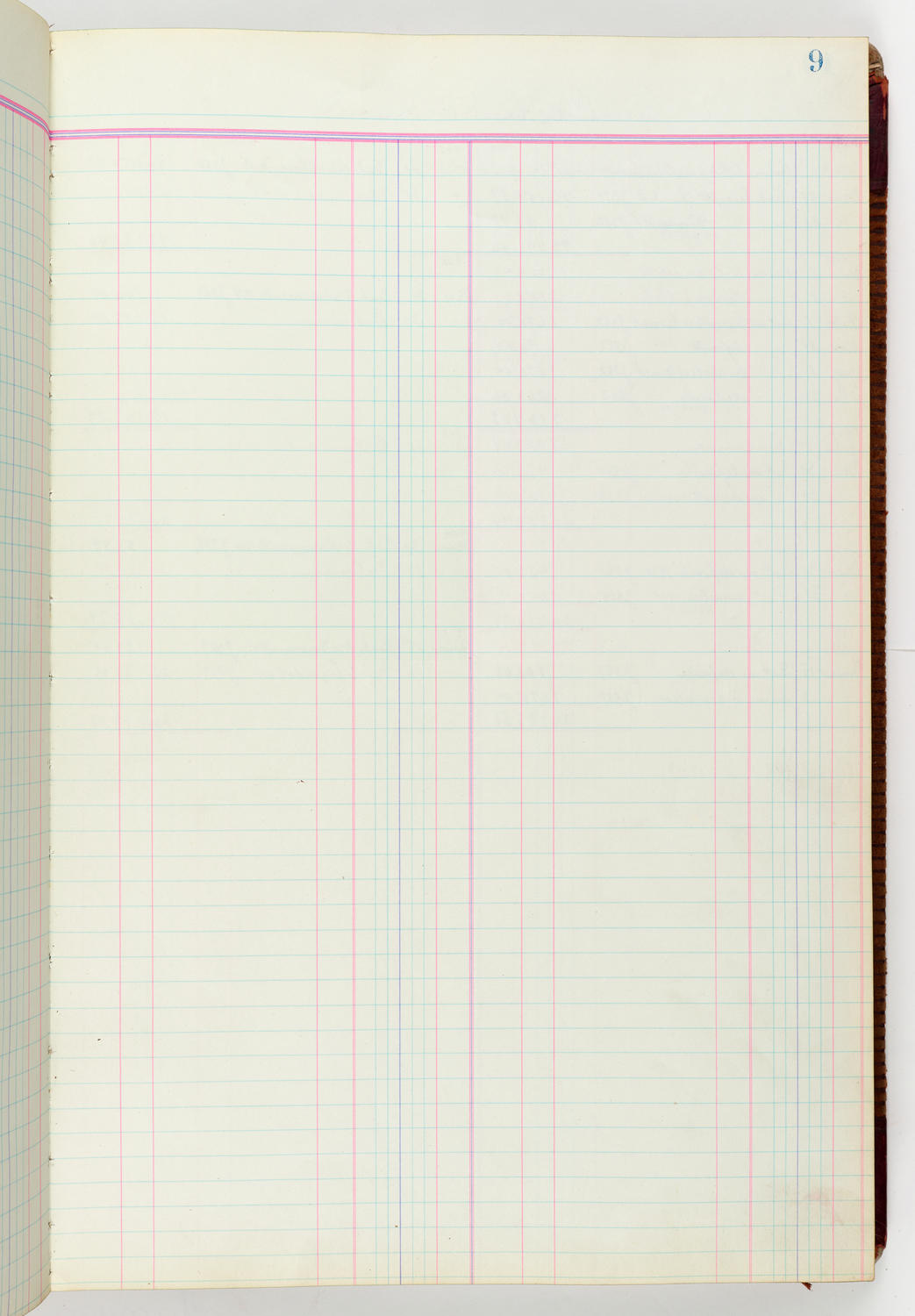 Music Hall Accounting Ledger Journal, volume 6, page 9