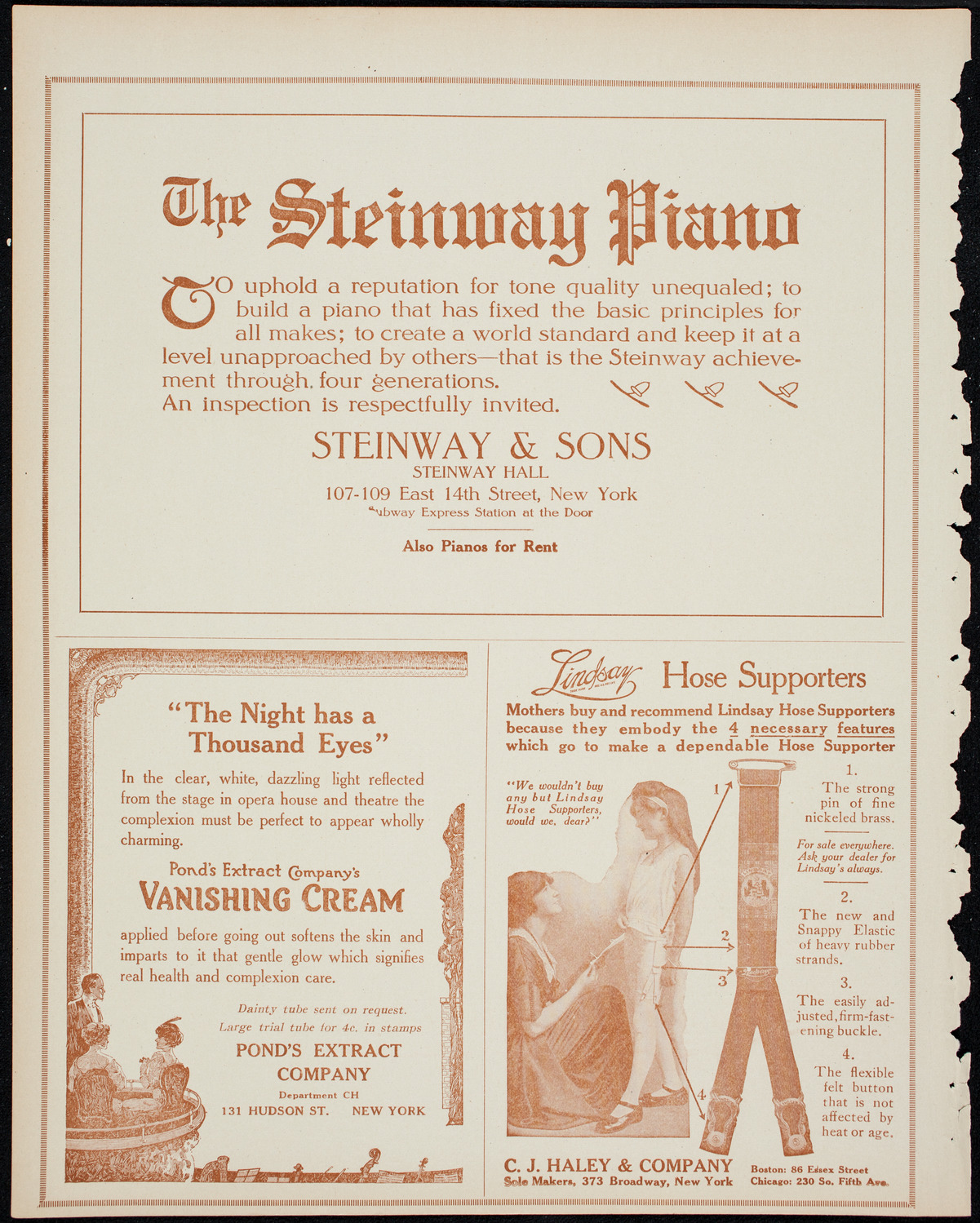 Philadelphia Orchestra, January 21, 1914, program page 4