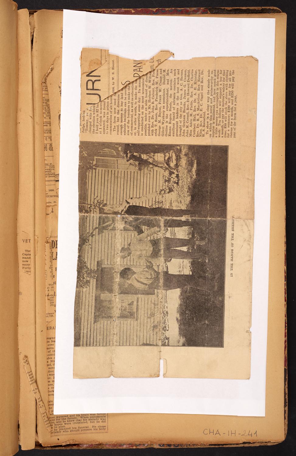 Isaac Hopper Scrapbook, page 241 (loose article 2, back): 1898