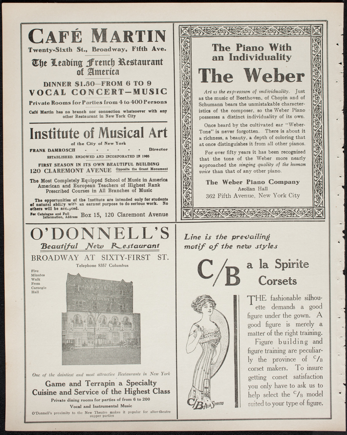 Boston Symphony Orchestra, March 23, 1911, program page 6