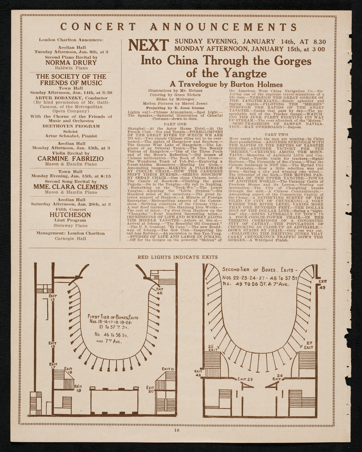 Burton Holmes Travelogue: Present-Day Peking, January 8, 1923, program page 10