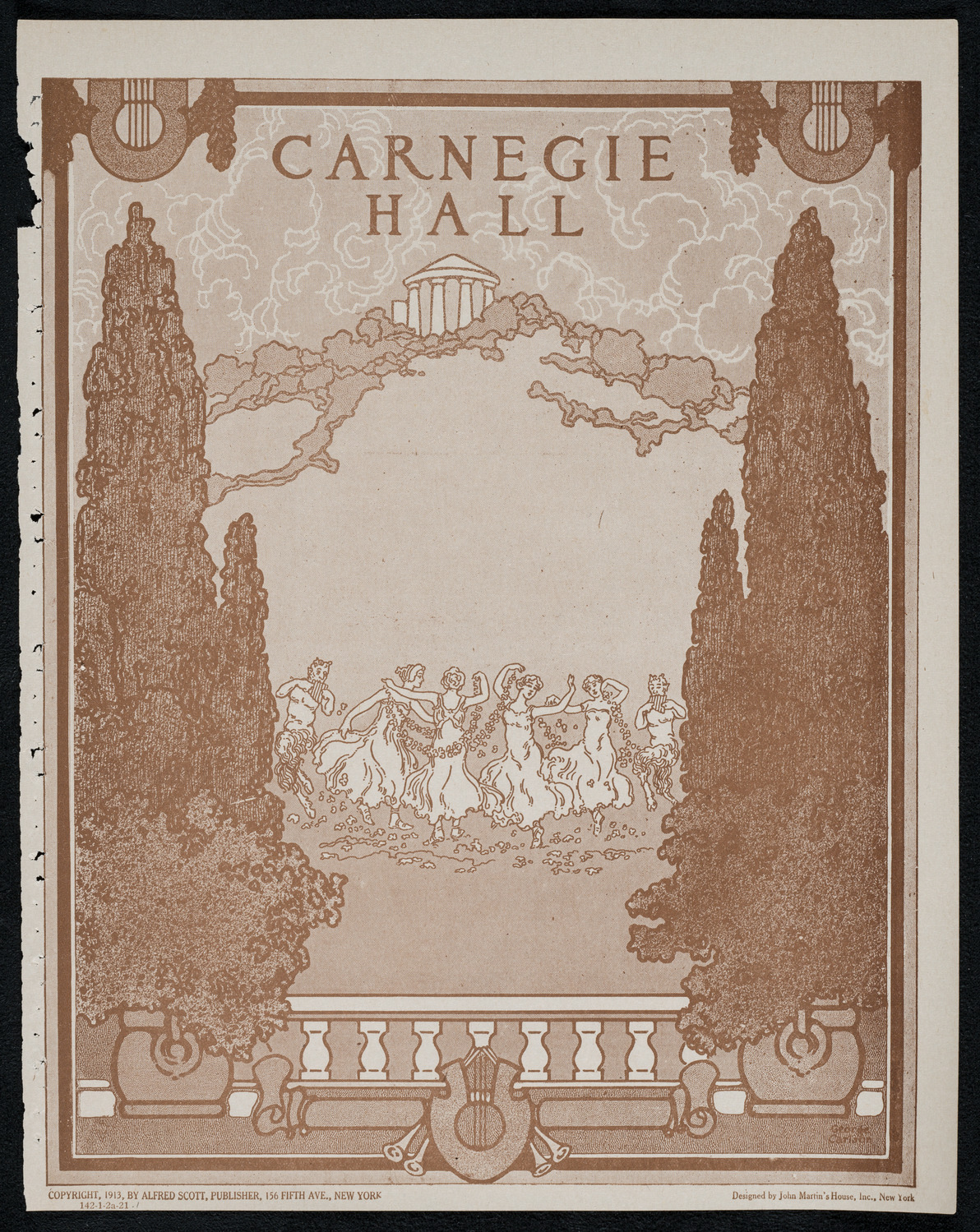 New York Philharmonic, January 2, 1921, program page 1