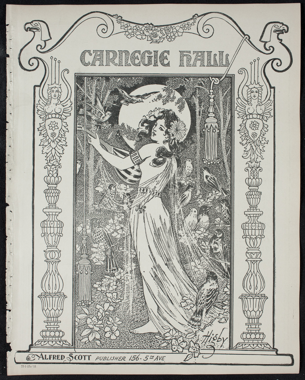 New York Philharmonic, January 15, 1911, program page 1