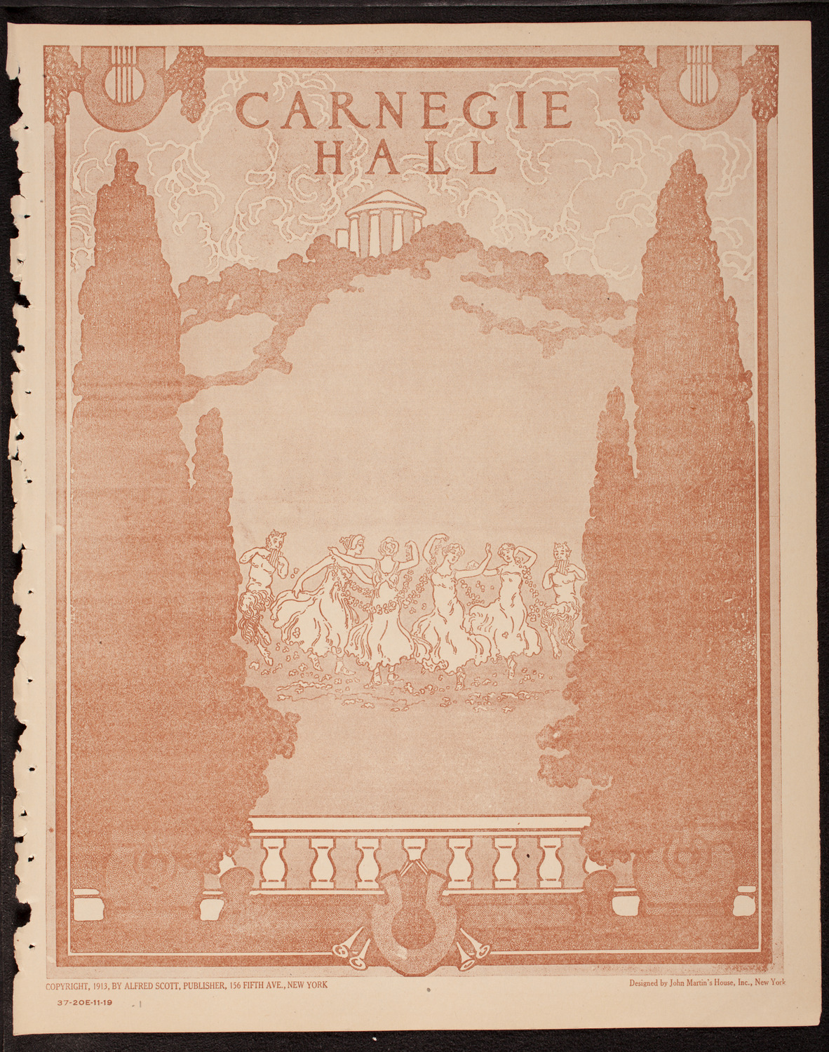 Evening Mail Save-A-Home Fund Concert: New York Philharmonic, November 19, 1919, program page 1