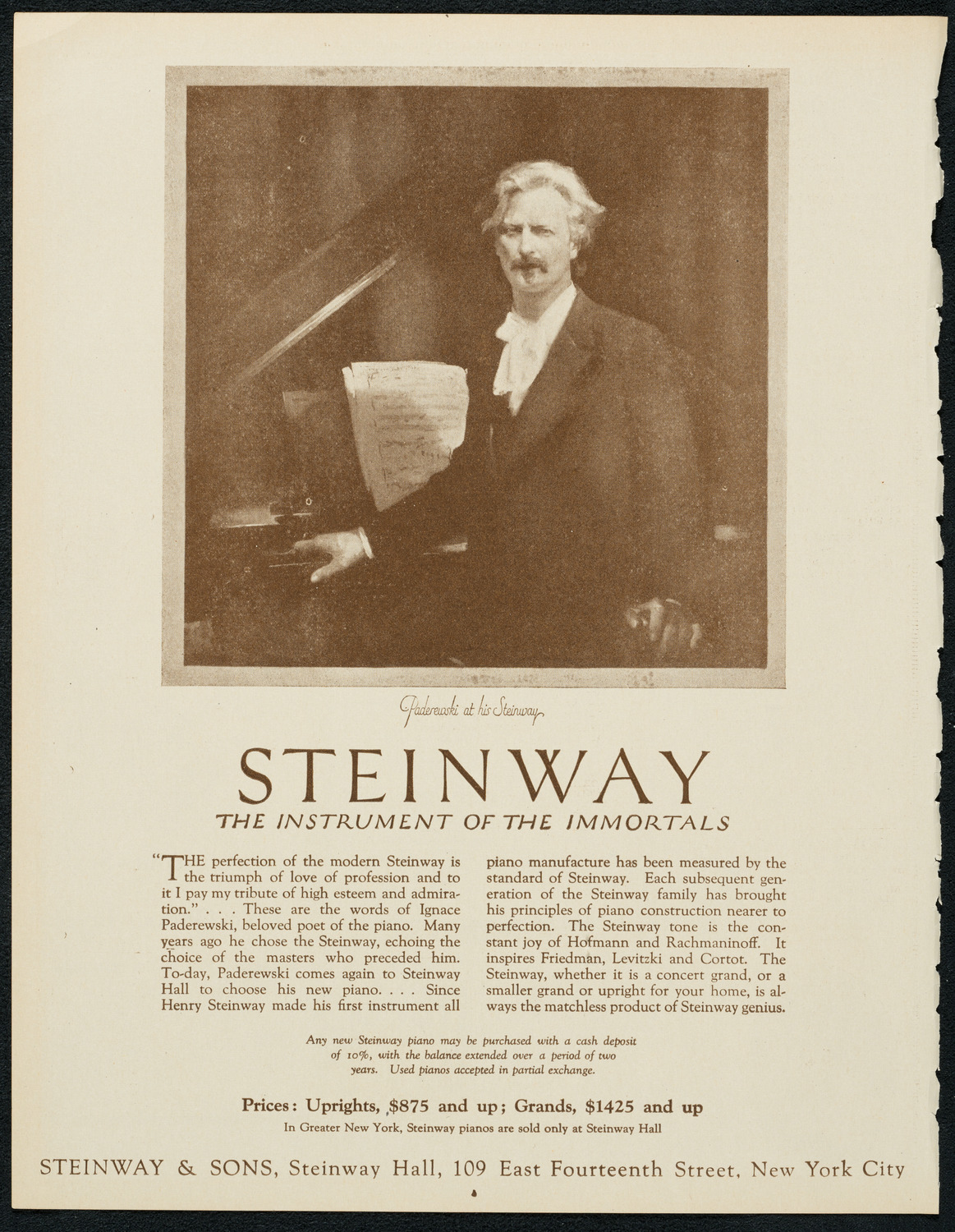 New York Symphony Orchestra, December 27, 1923, program page 4