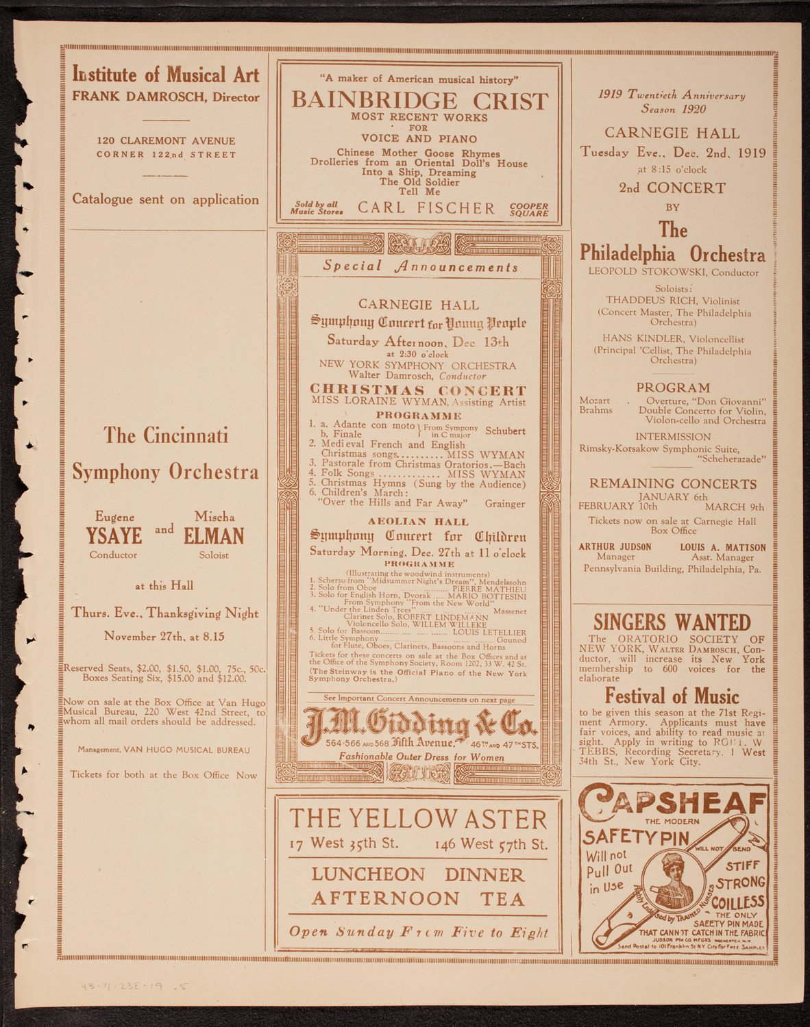 Newman Traveltalks: Occupied Germany, November 23, 1919, program page 9