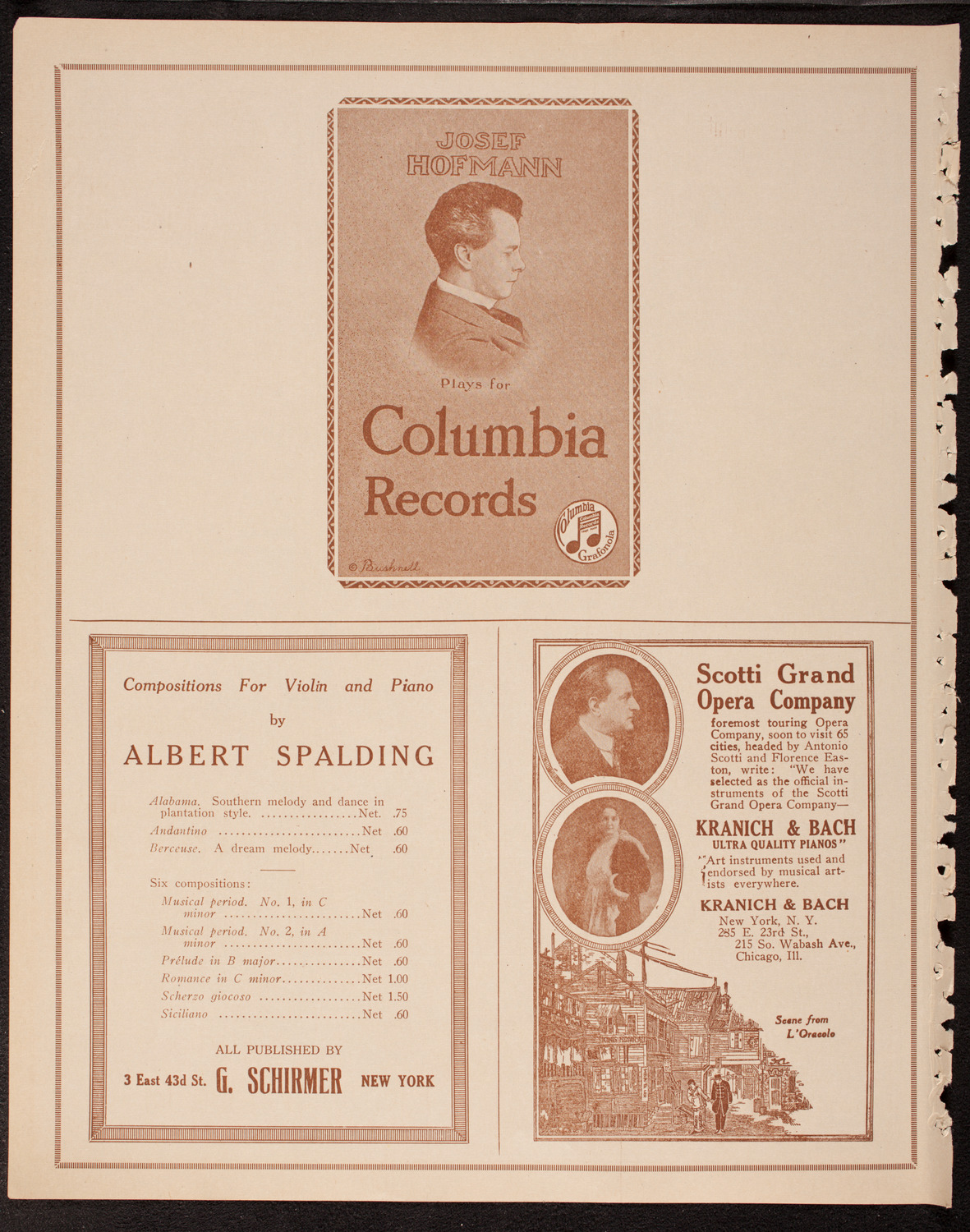 New Symphony Orchestra, December 28, 1919, program page 6