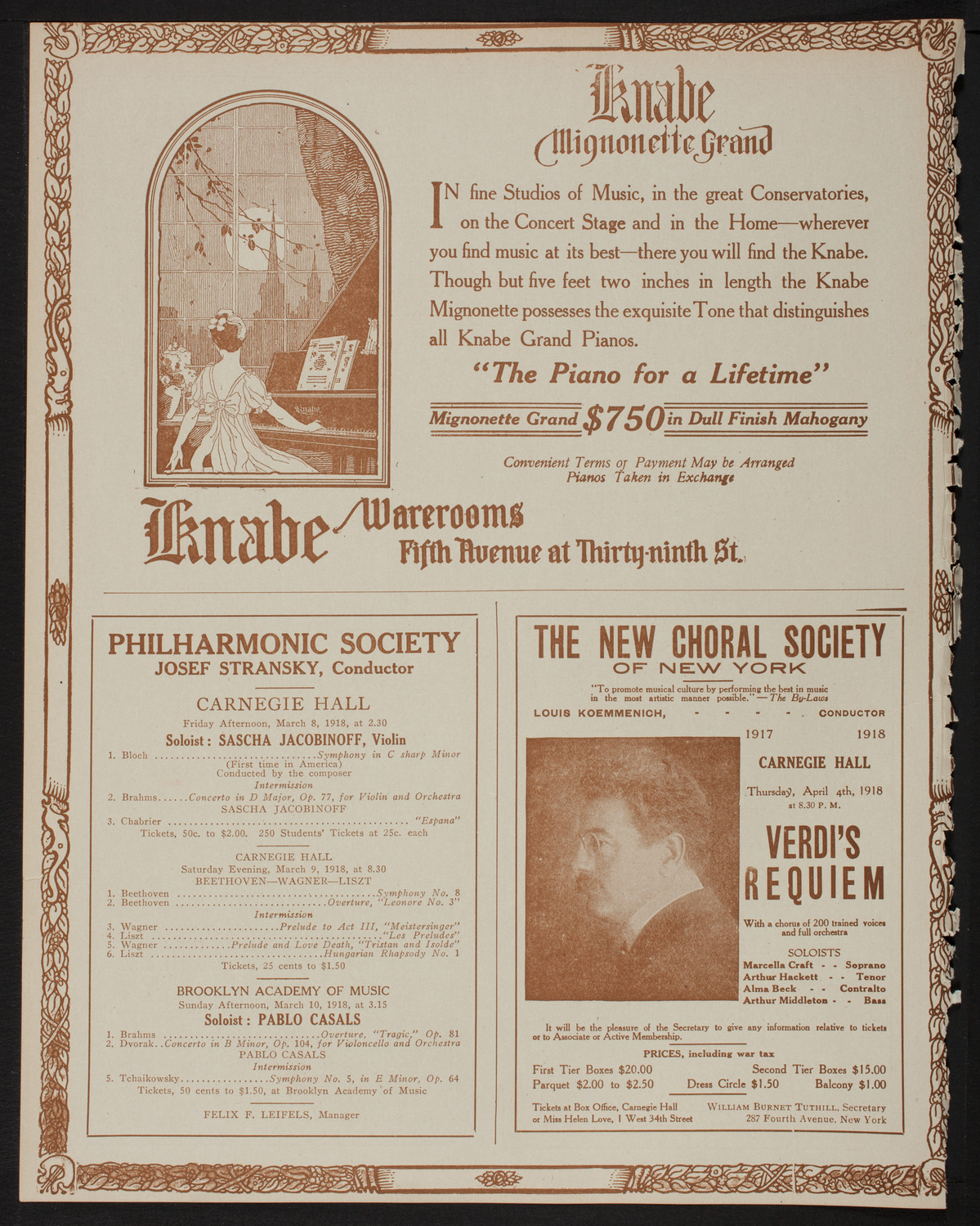 Amelita Galli-Curci, Soprano, March 4, 1918, program page 12