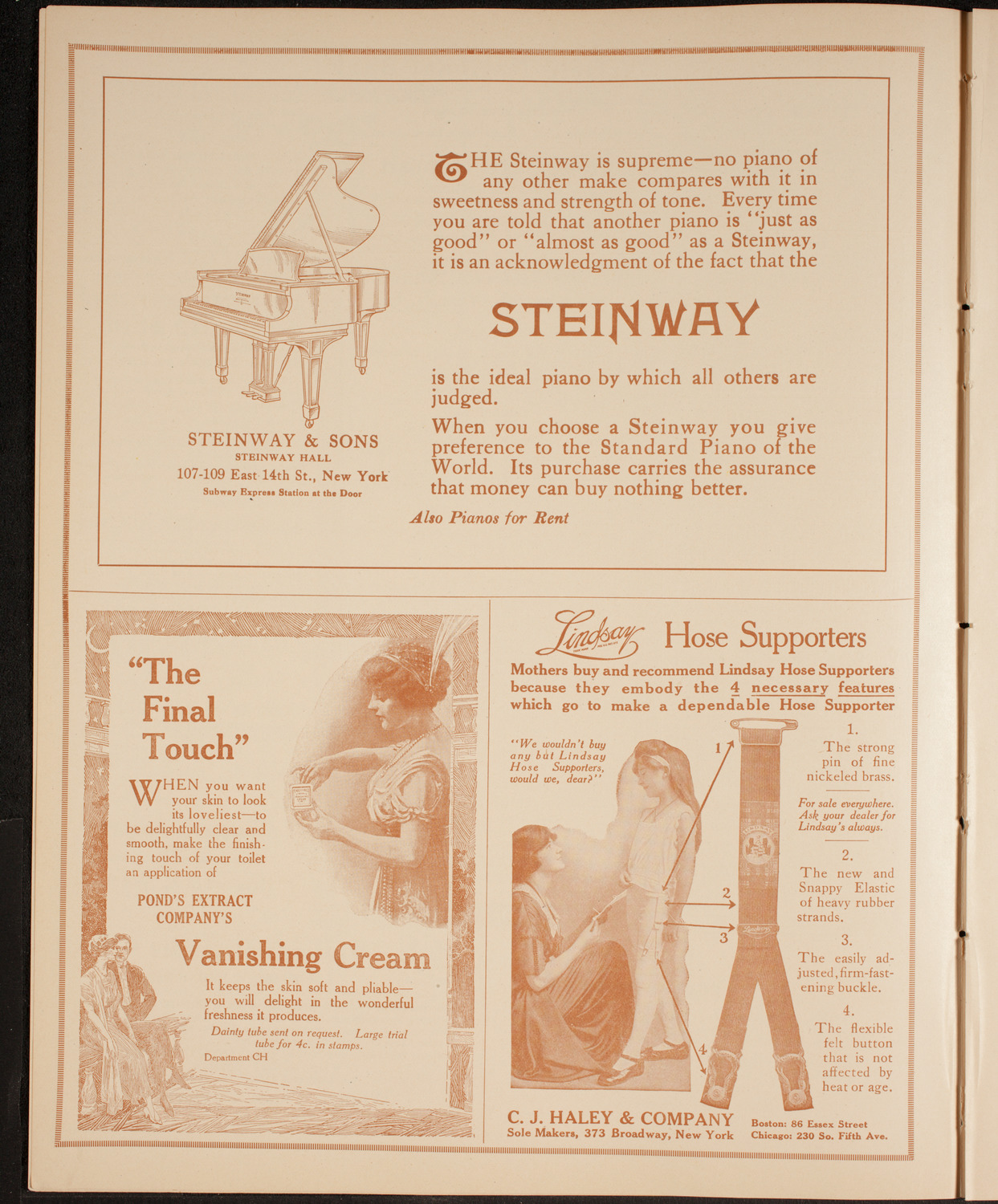 New York Philharmonic, November 27, 1914, program page 4