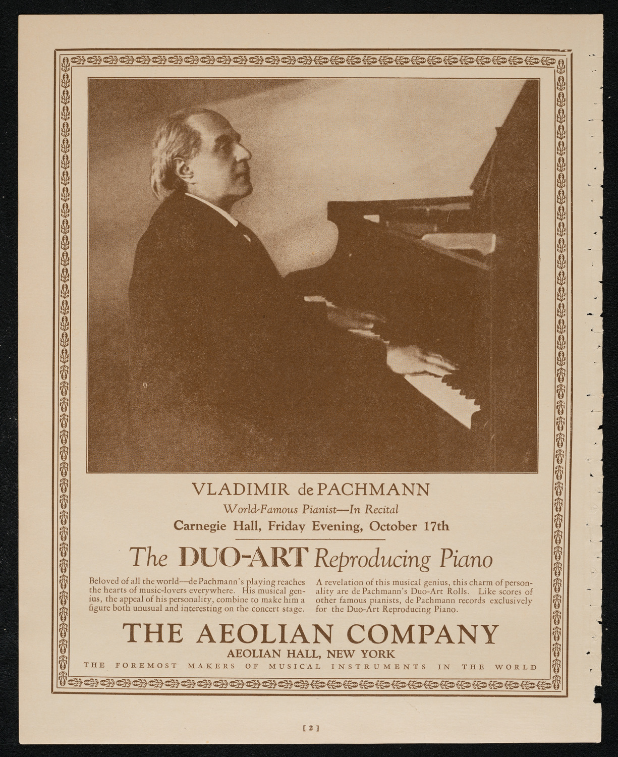 New York Philharmonic, October 16, 1924, program page 2