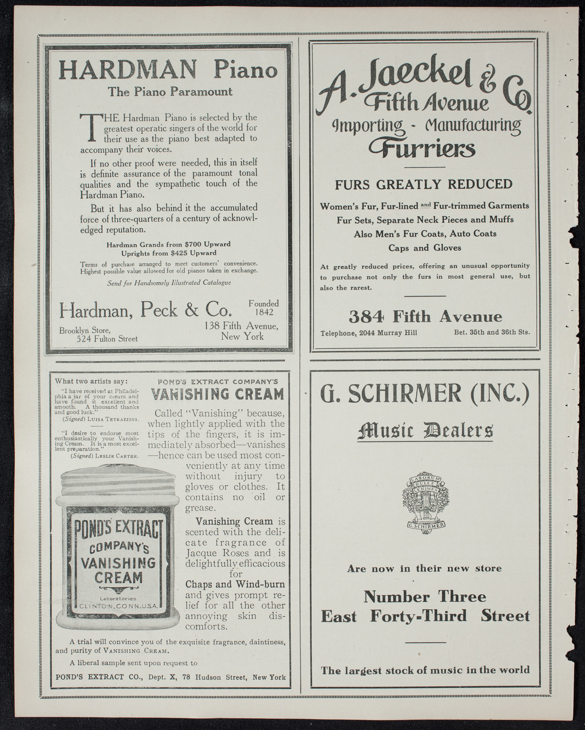 Russian Symphony Society of New York, January 19, 1911, program page 8