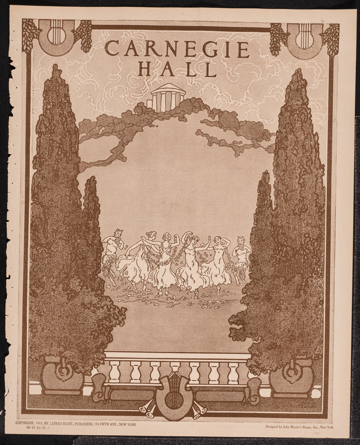 Philadelphia Orchestra, November 1, 1921, program page 1