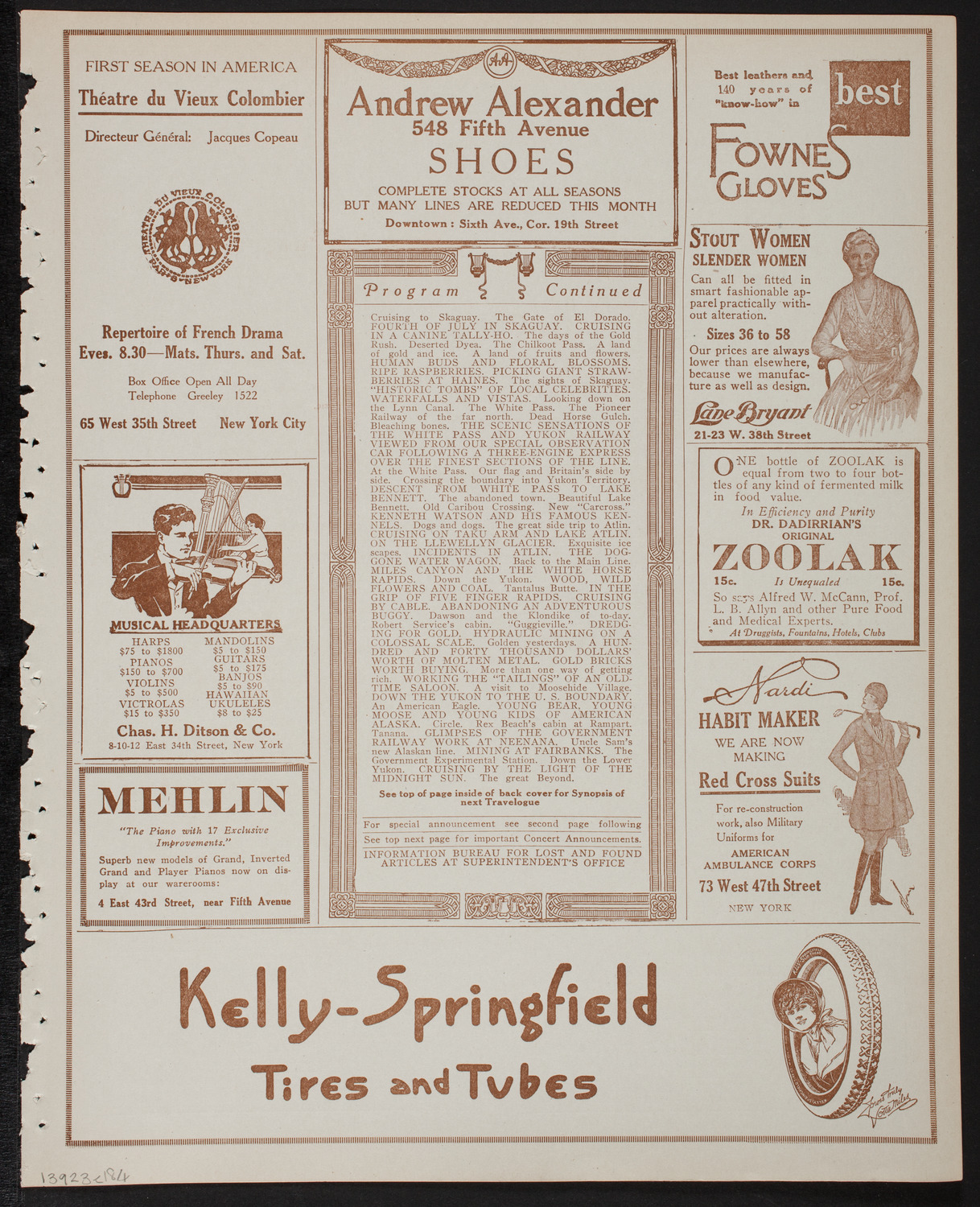 Burton Holmes Travelogue: Alaska, February 3, 1918, program page 7