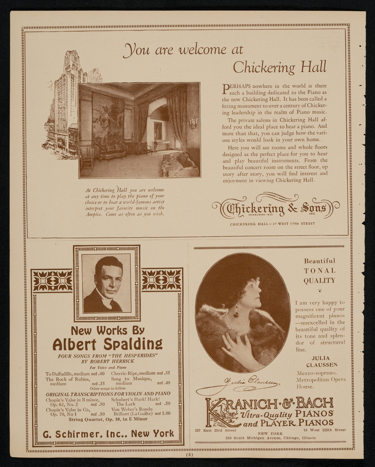 Maria Theresa, October 13, 1925, program page 6