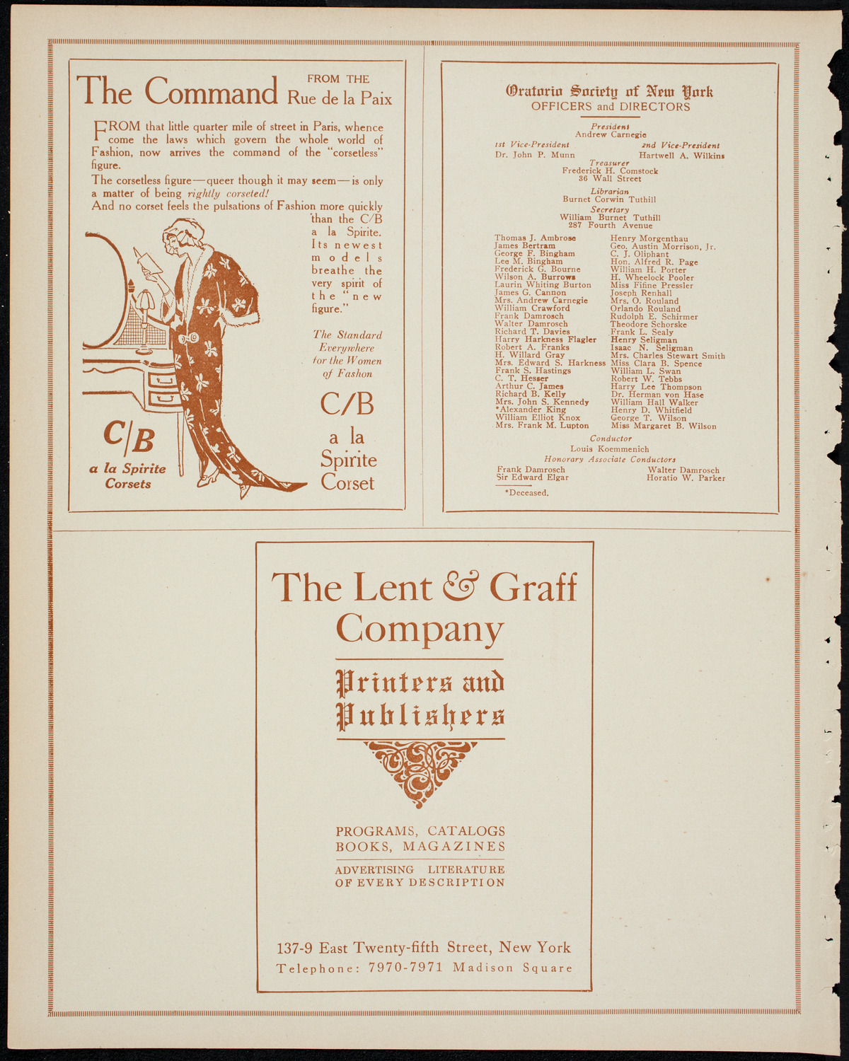 Benefit: German Seamen's Home, April 18, 1914, program page 8