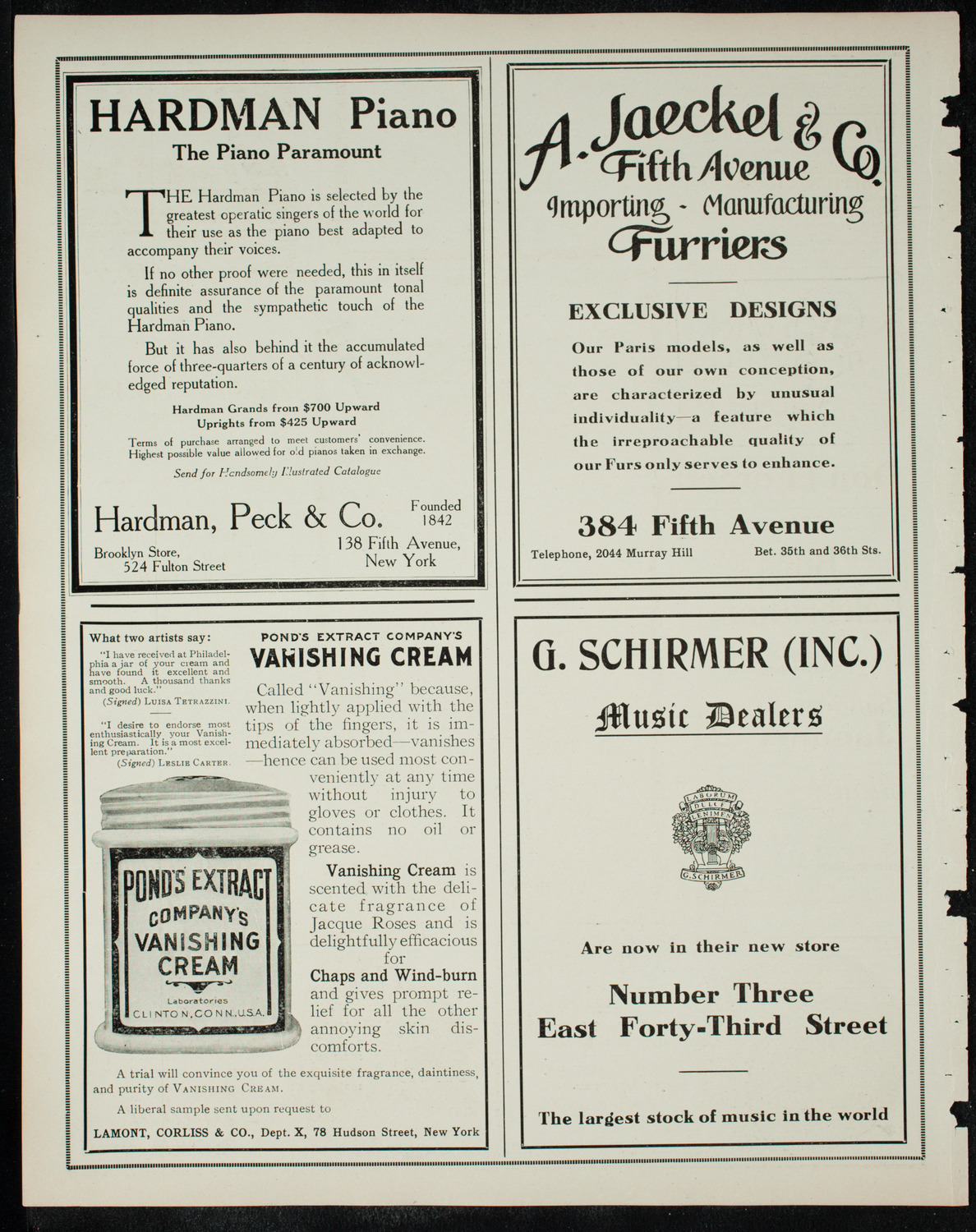 Boston Symphony Orchestra, December 8, 1910, program page 8
