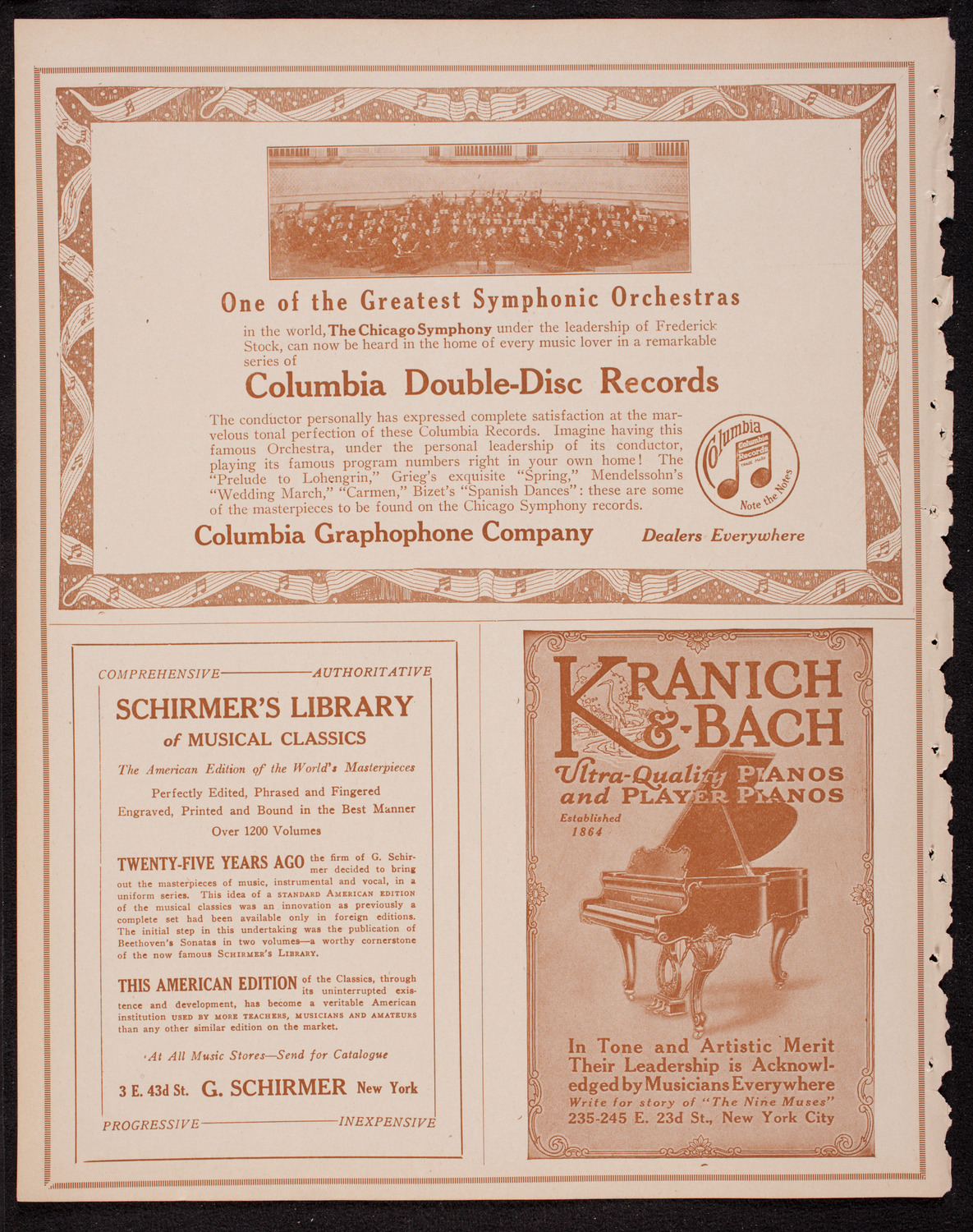 New York Philharmonic, November 16, 1916, program page 6