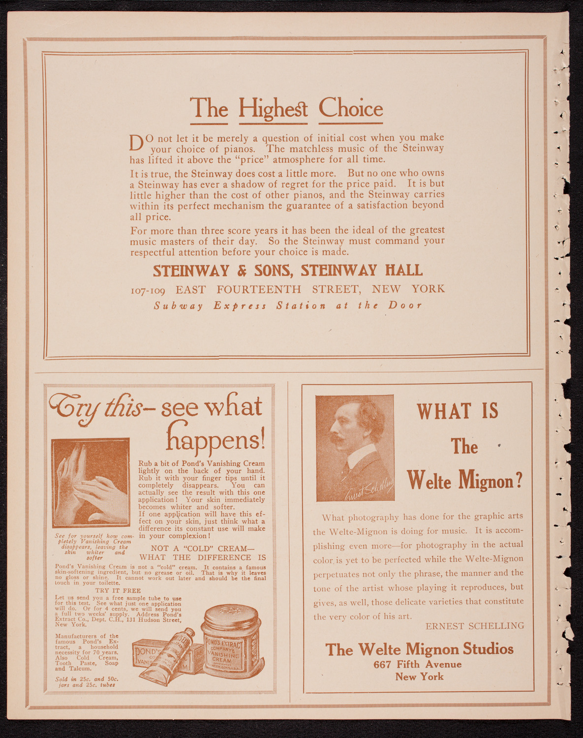 Oratorio Society of New York, December 28, 1916, program page 4