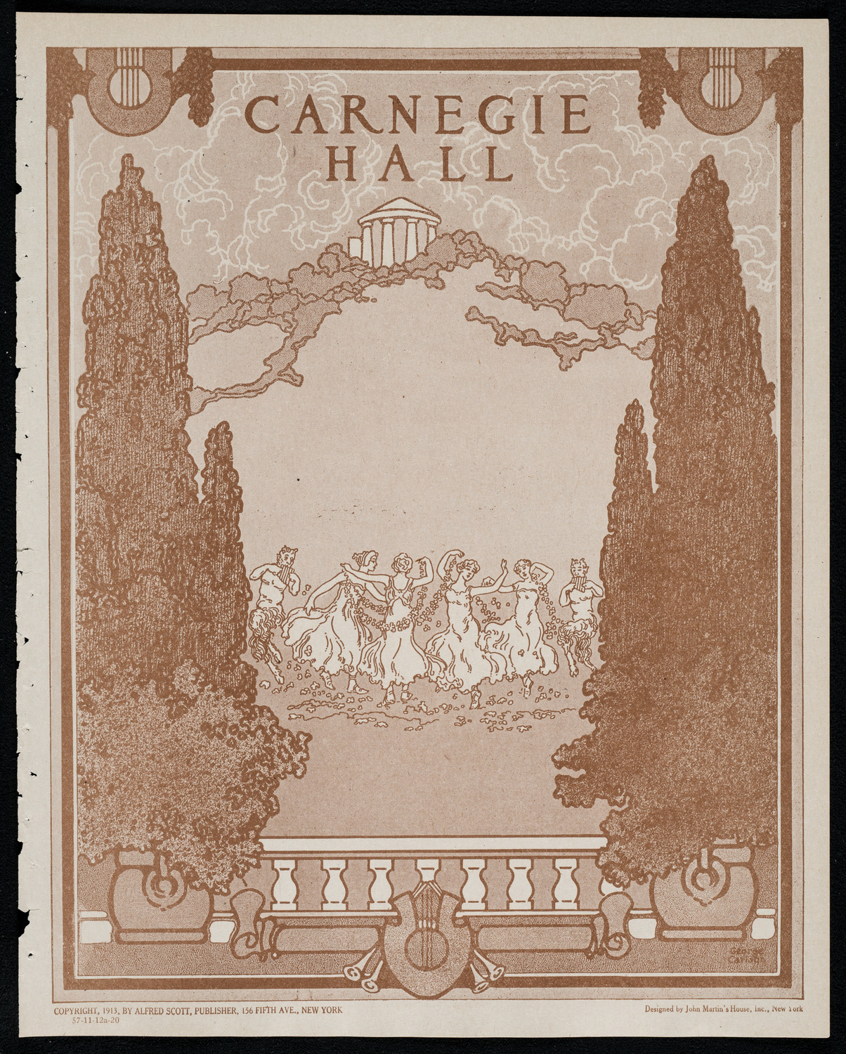 New York Philharmonic, November 12, 1920, program page 1