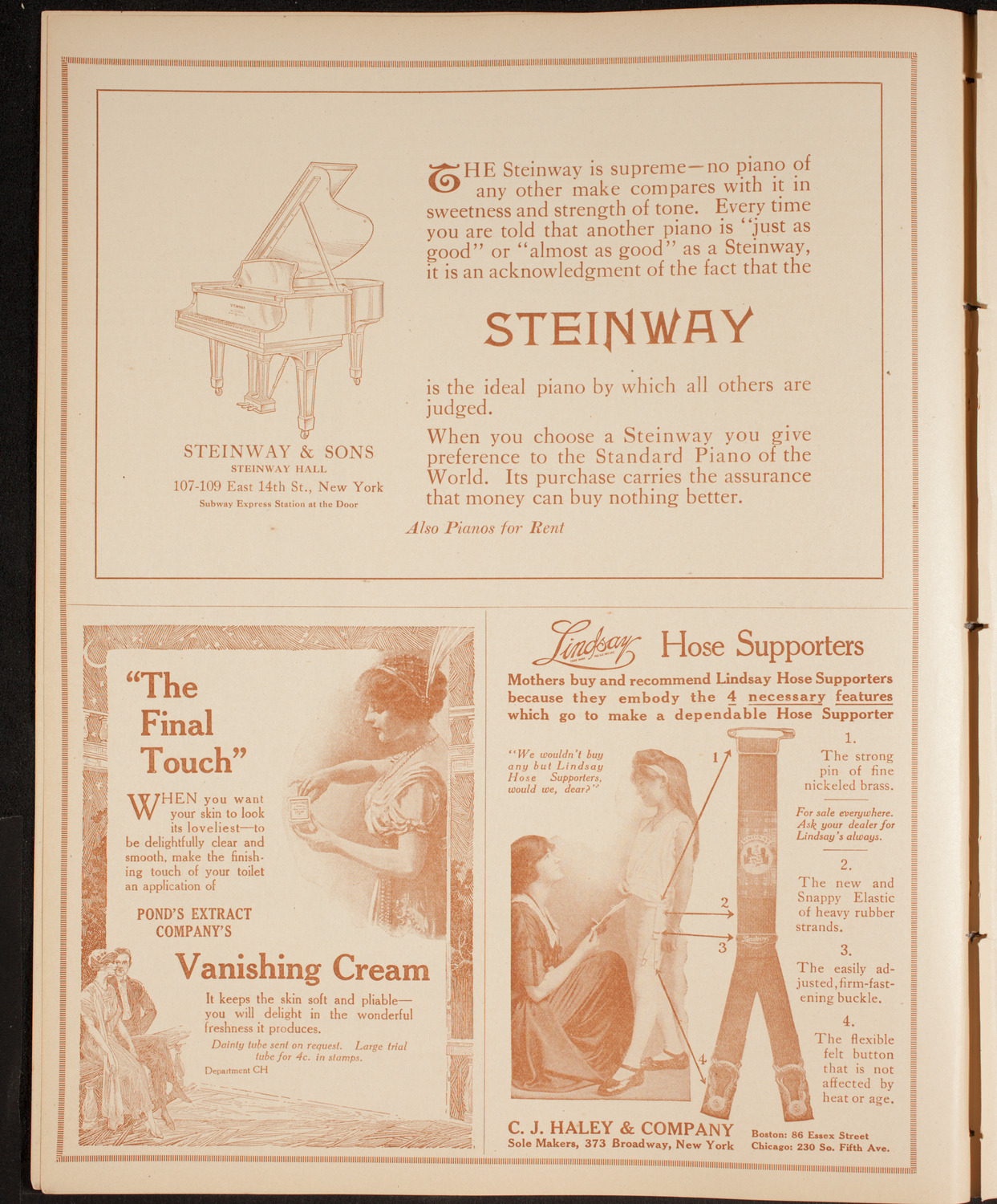 Leonard Borwick, Piano, November 5, 1914, program page 4