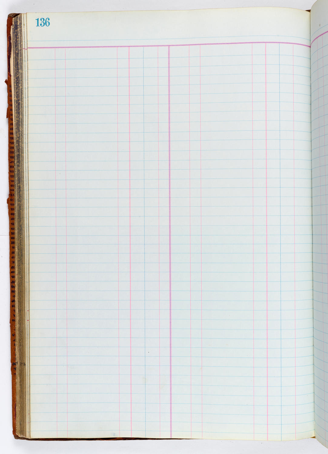 Music Hall Accounting Ledger, volume 1, page 136