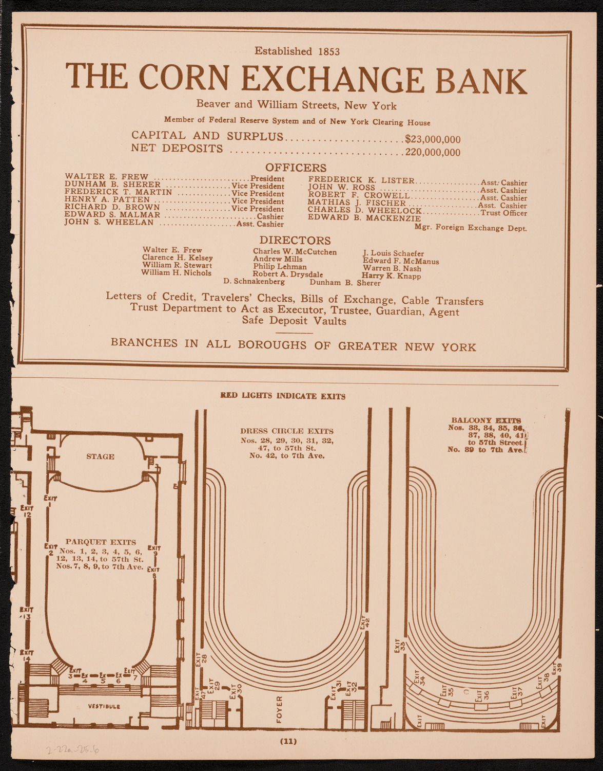 New York Philharmonic, February 22, 1925, program page 11