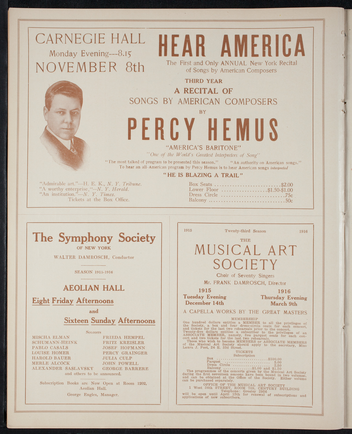 Fashion Show: "Yesterday or To-Morrow", October 9, 1915, program page 8