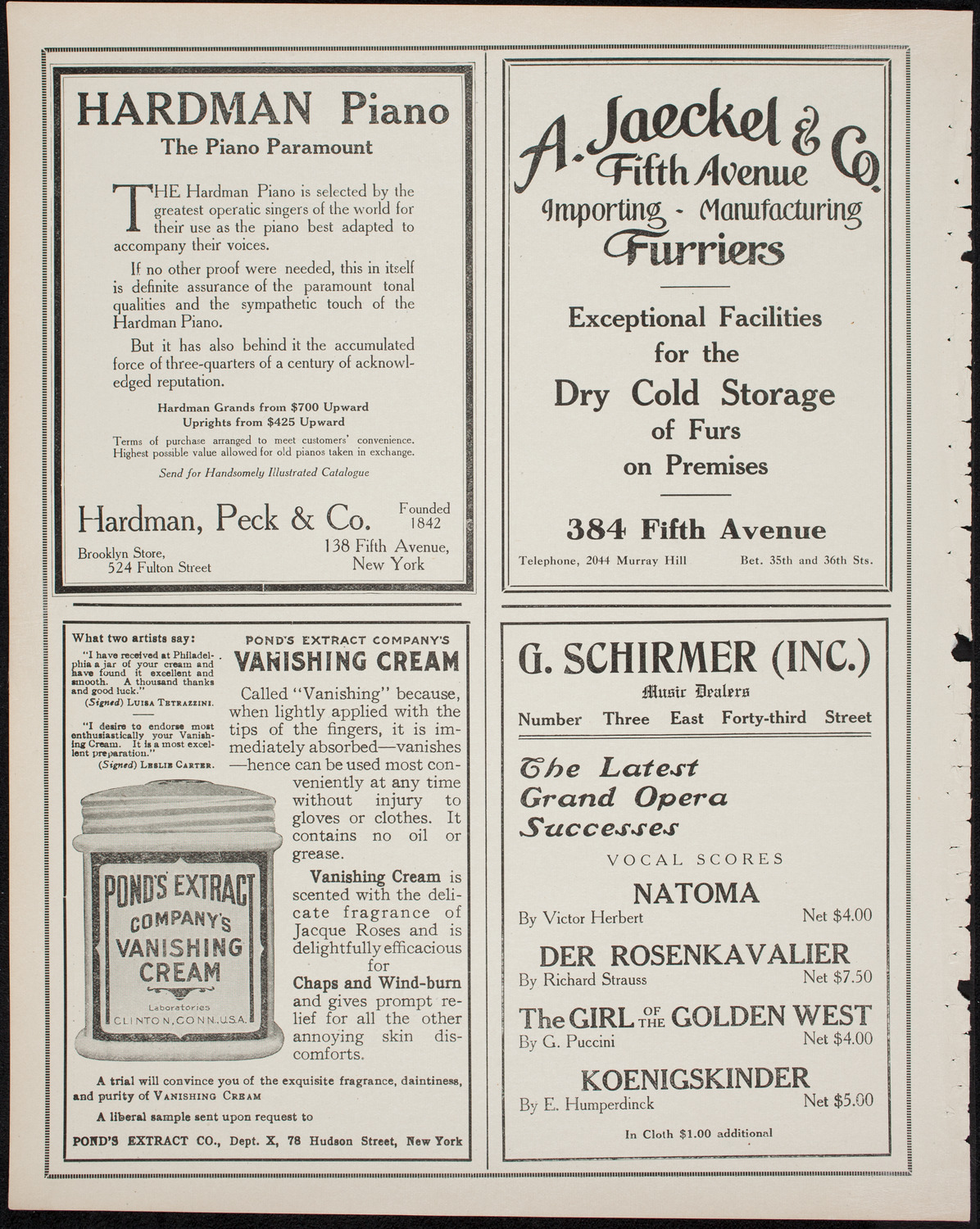 Farnsworth's Travel Talks, March 19, 1911, program page 8