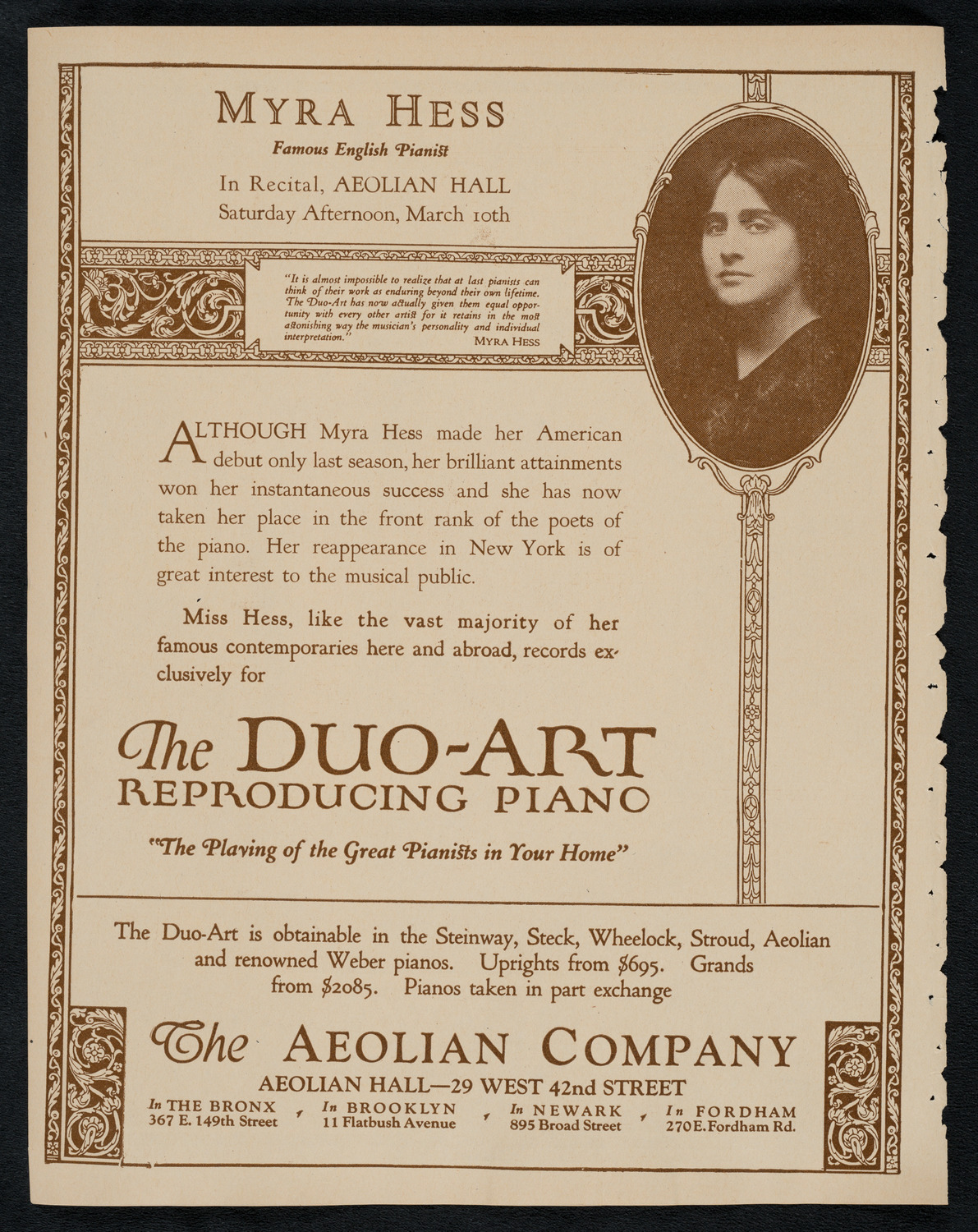 New York Philharmonic, March 7, 1923, program page 2
