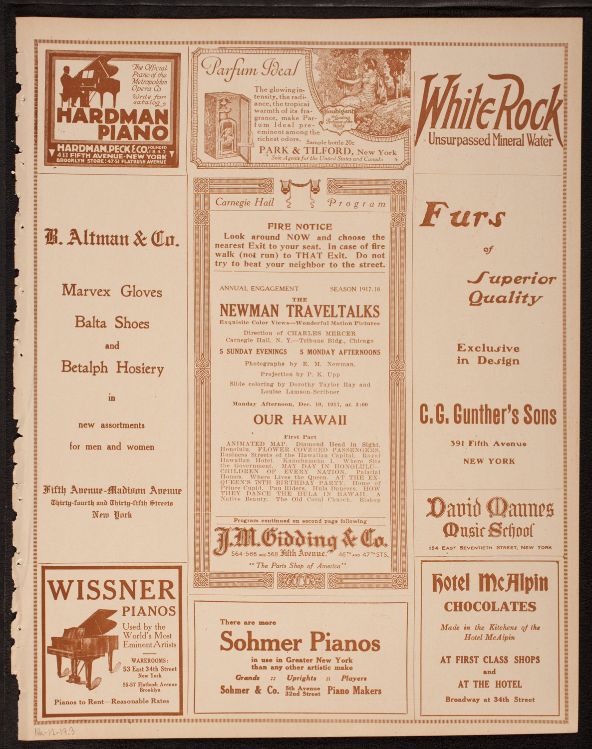 Newman Traveltalks: Our Hawaii, December 10, 1917, program page 5