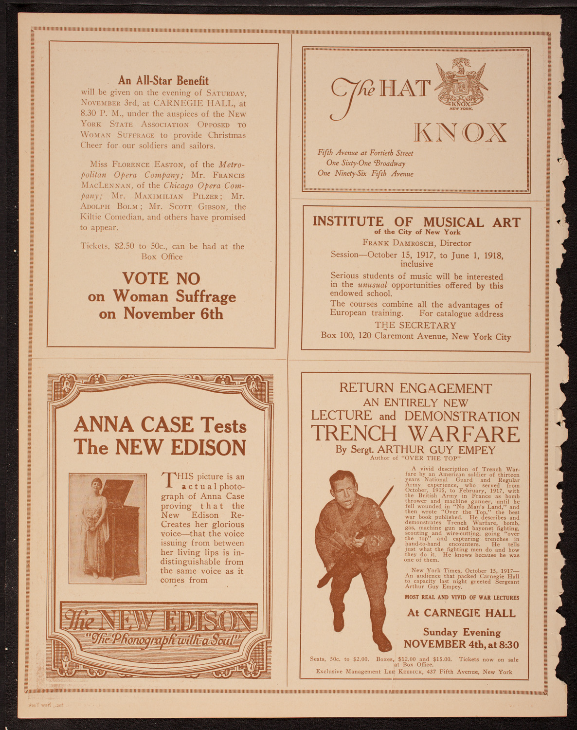 New York Symphony Orchestra, October 27, 1917, program page 2