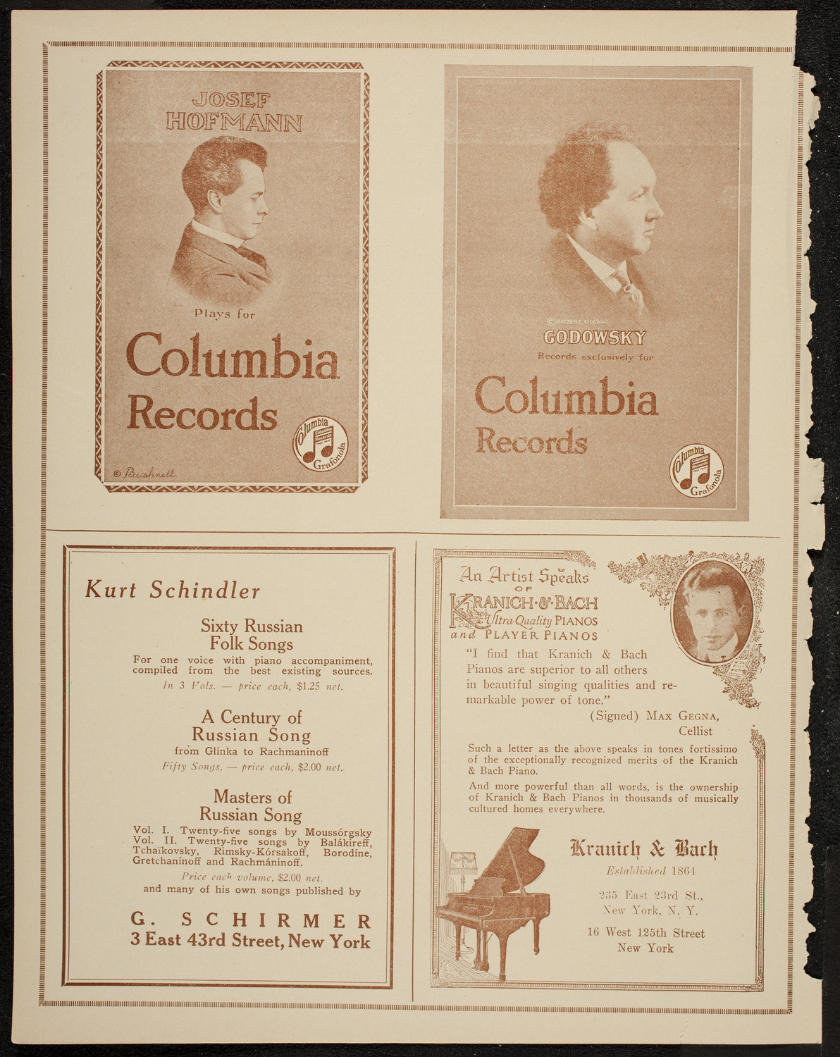 Chalif Dancers, January 24, 1920, program page 6