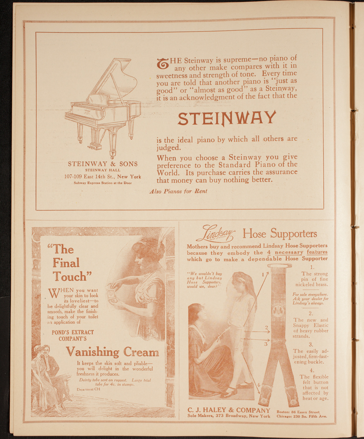 New York Philharmonic, November 19, 1914, program page 4