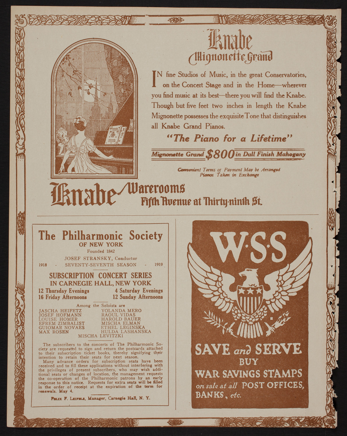 St. Mark's Methodist Episcopal Choir, May 20, 1918, program page 12