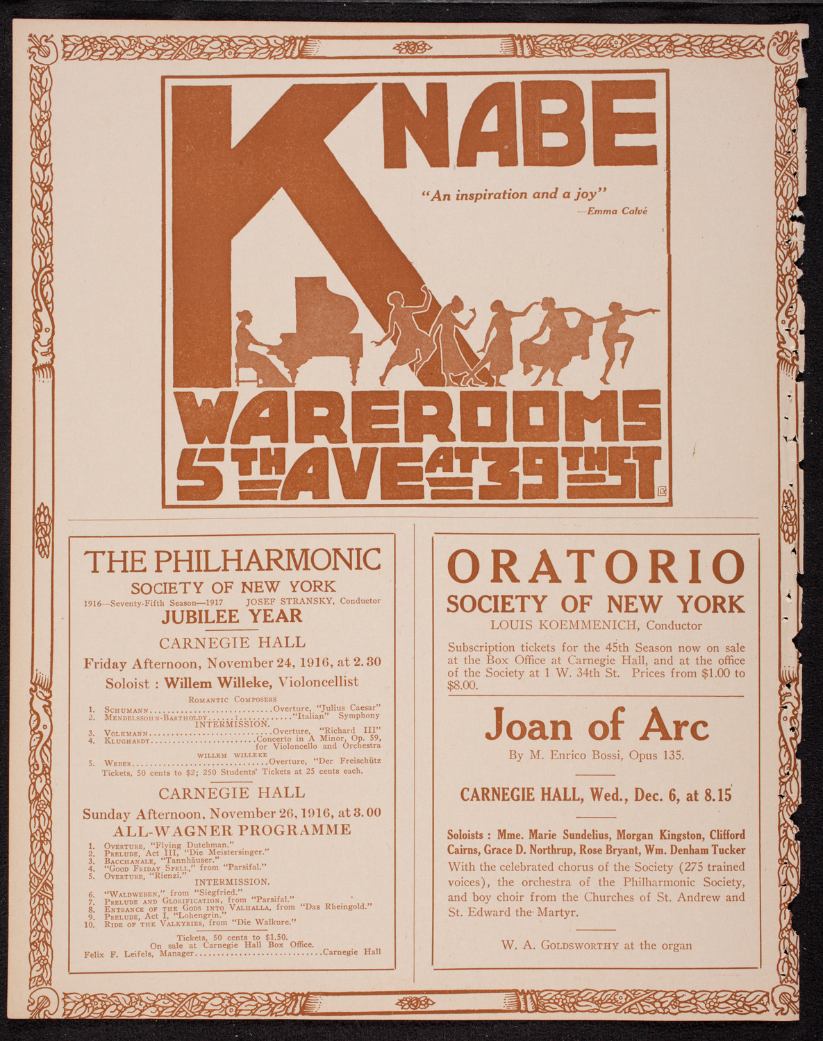 Symphony Concert for Young People, November 18, 1916, program page 12