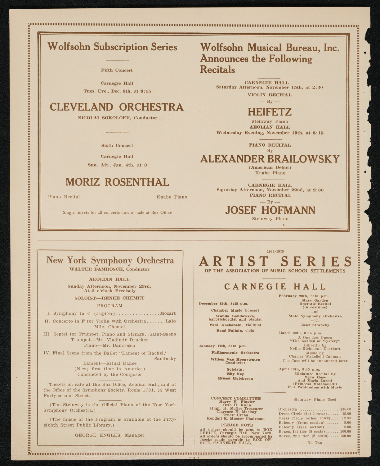 Symphony Concert for Young People, November 15, 1924, program page 8