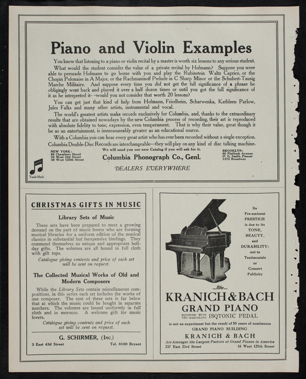 Symphony Photo Drama: Life of John Bunyan and his Pilgrim's Progress Allegory, December 13, 1912, program page 6