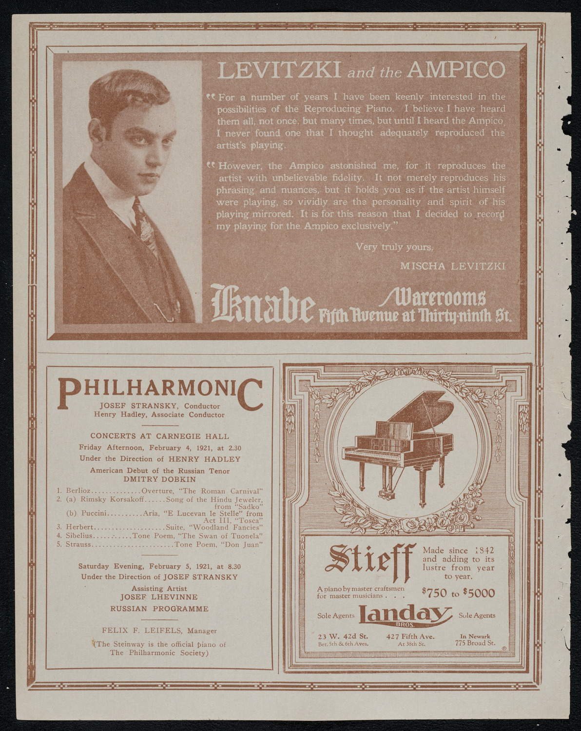 Detroit Symphony Orchestra, February 2, 1921, program page 12